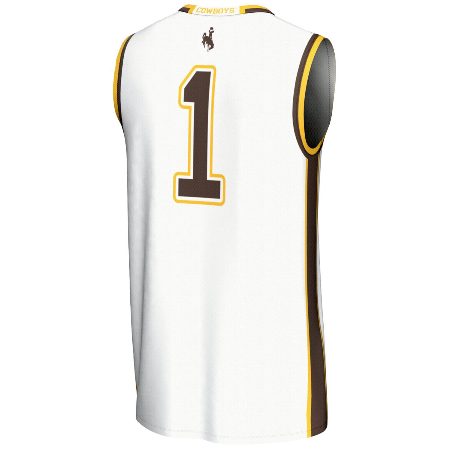GameDay Greats 1 Wyoming Cowboys Lightweight Basketball Jersey - view number 3