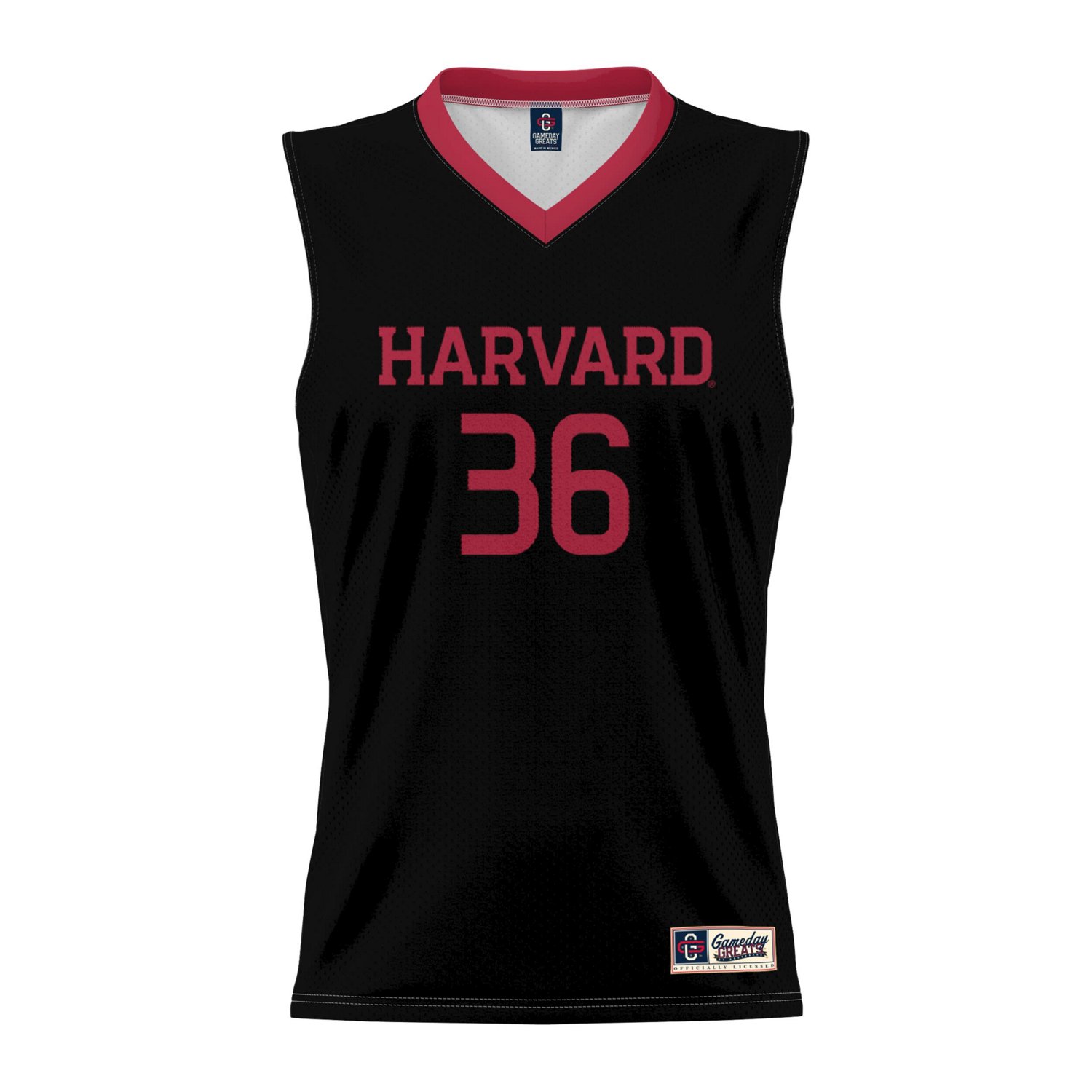 GameDay Greats 36 Harvard Crimson Lightweight Basketball Jersey - view number 2