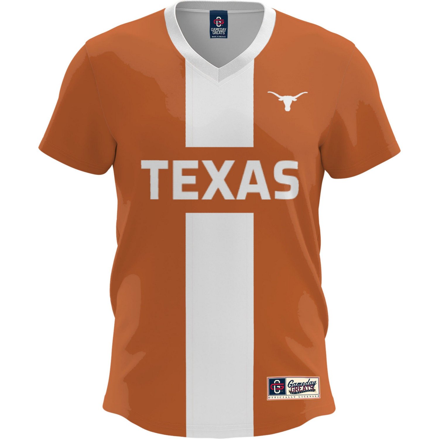 GameDay Greats Burnt Texas Longhorns Lightweight Soccer Fashion Jersey - view number 2