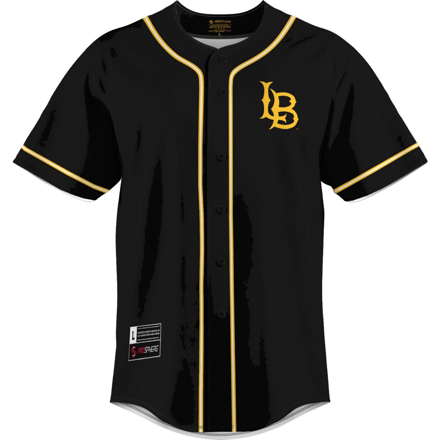 GameDay Greats Cal State Long Beach The Beach Lightweight Baseball Jersey - view number 2
