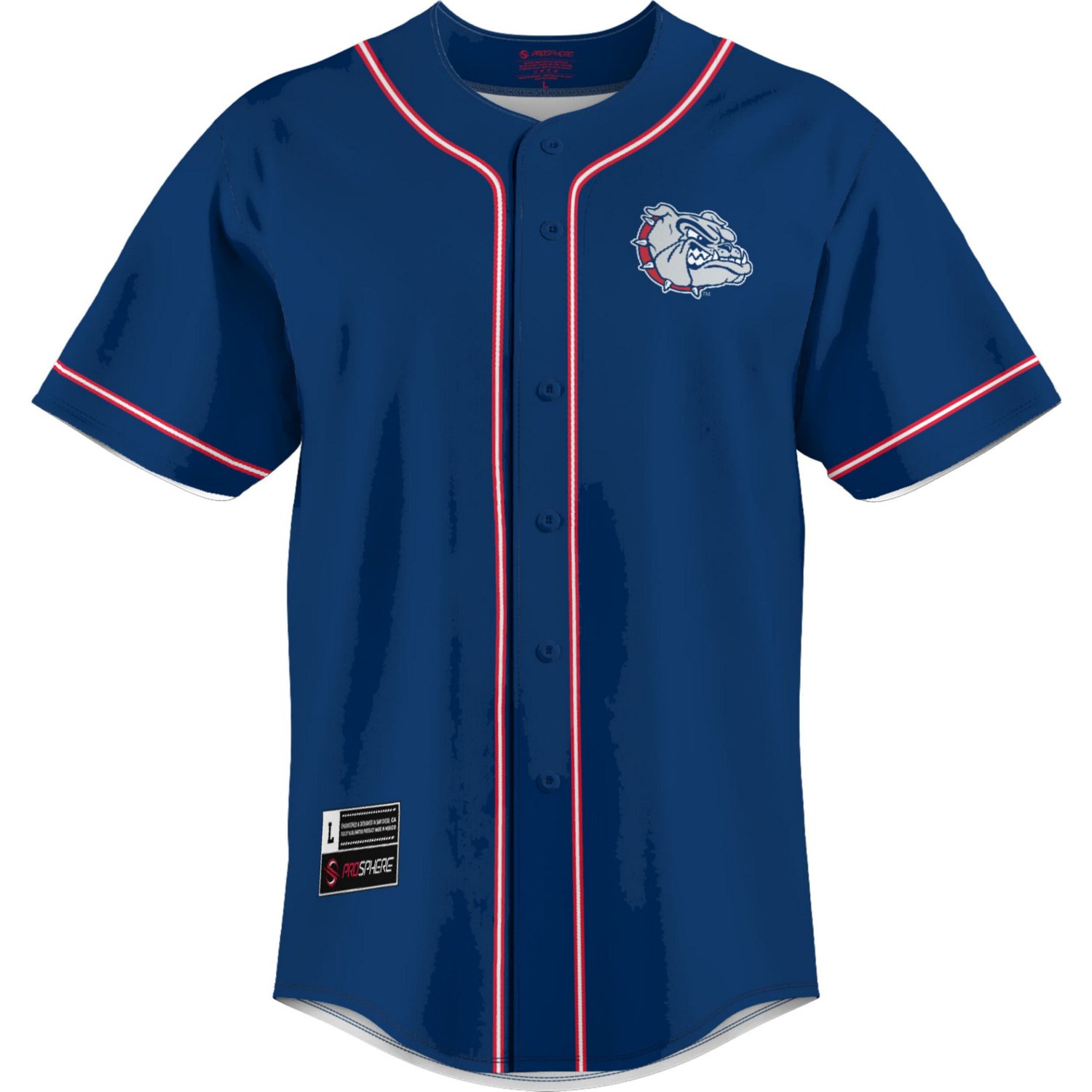GameDay Greats Gonzaga Bulldogs Lightweight Baseball Jersey - view number 2