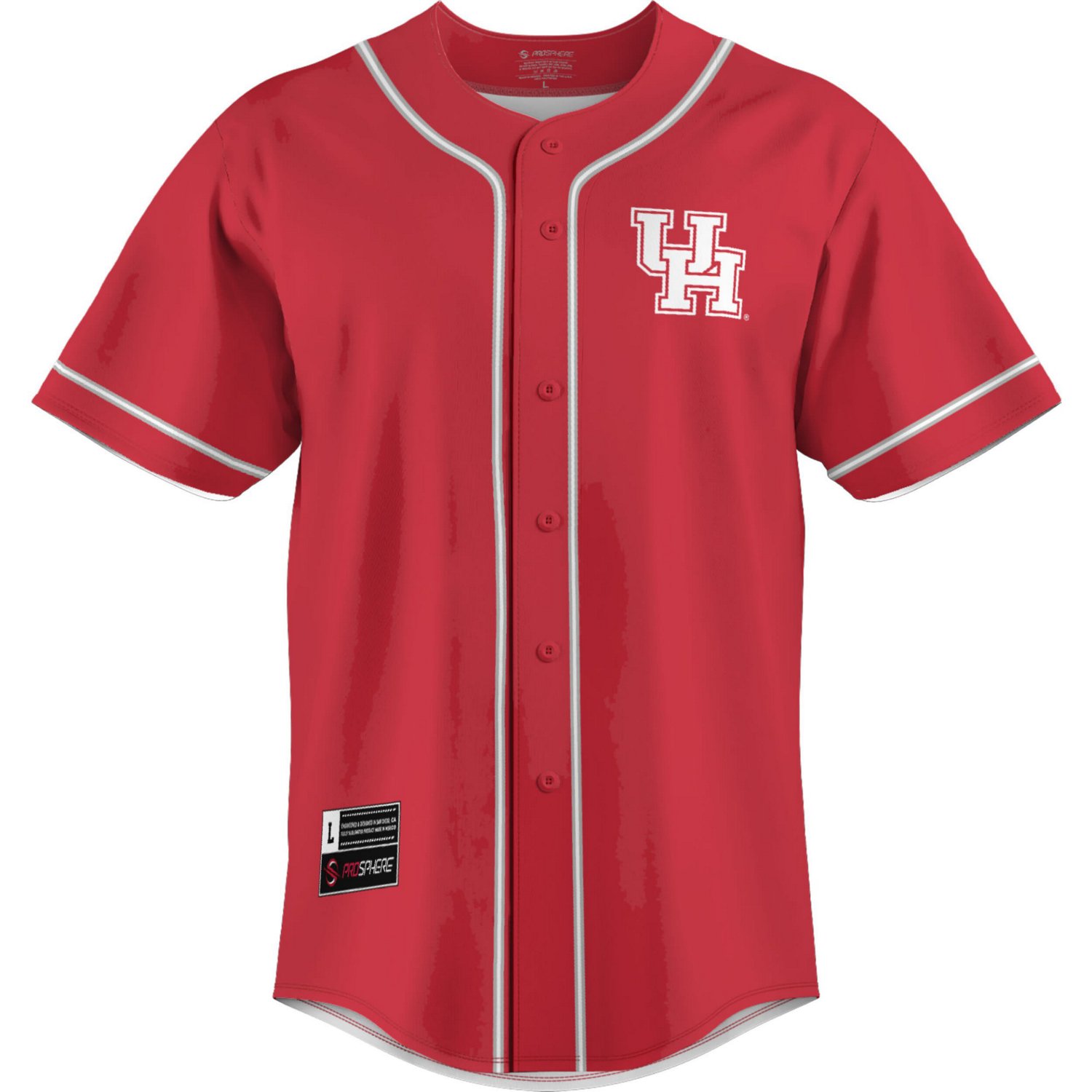 GameDay Greats Houston Cougars Lightweight Baseball Jersey - view number 2