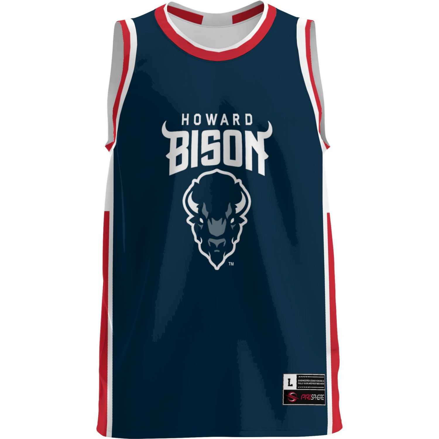 GameDay Greats Howard Bison Lightweight Basketball Jersey - view number 2