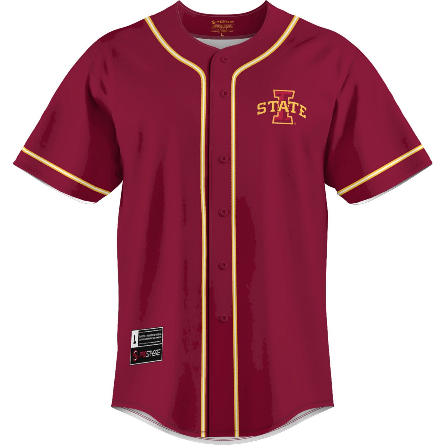 GameDay Greats Iowa State Cyclones Lightweight Baseball Jersey - view number 2