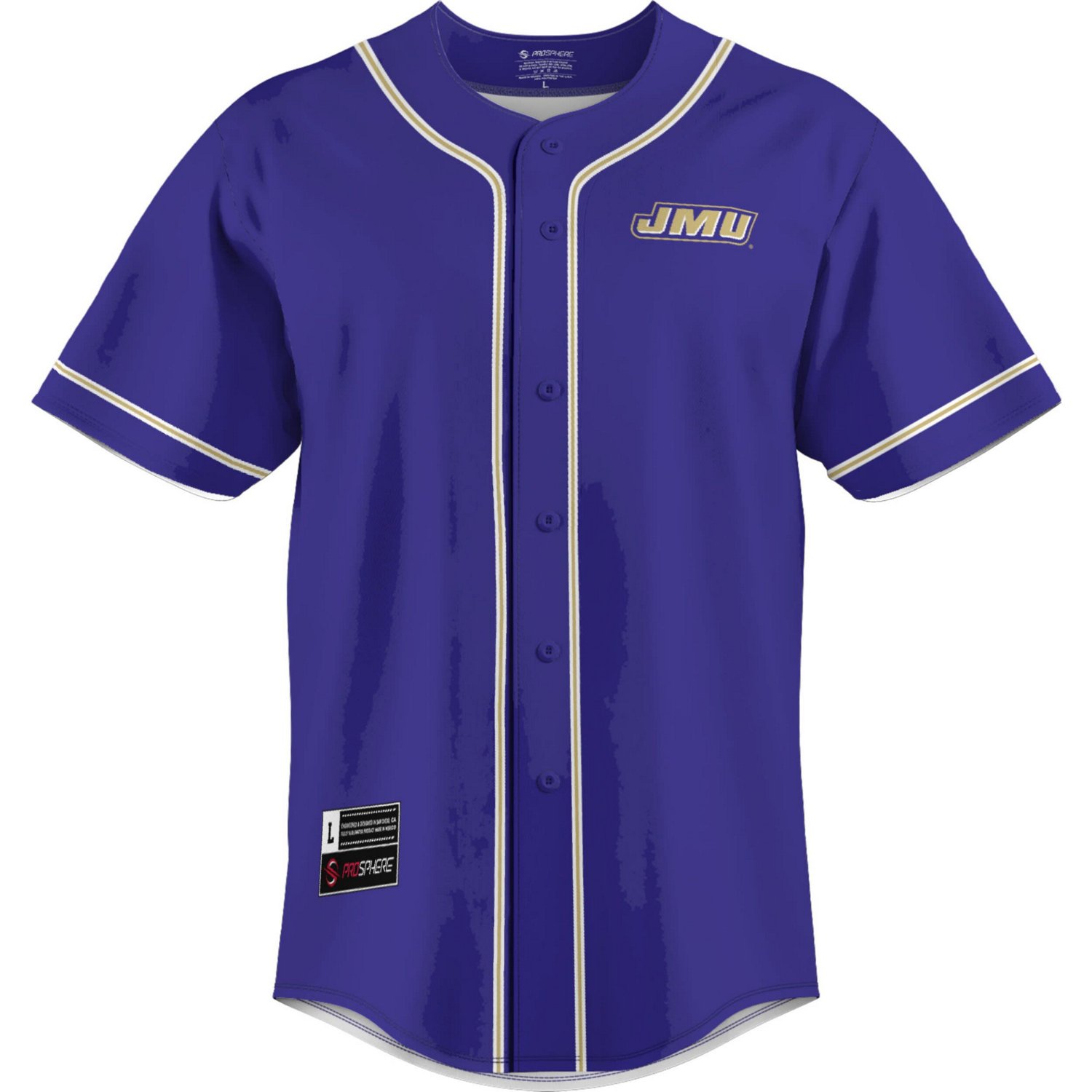 GameDay Greats James Madison Dukes Lightweight Baseball Jersey - view number 2