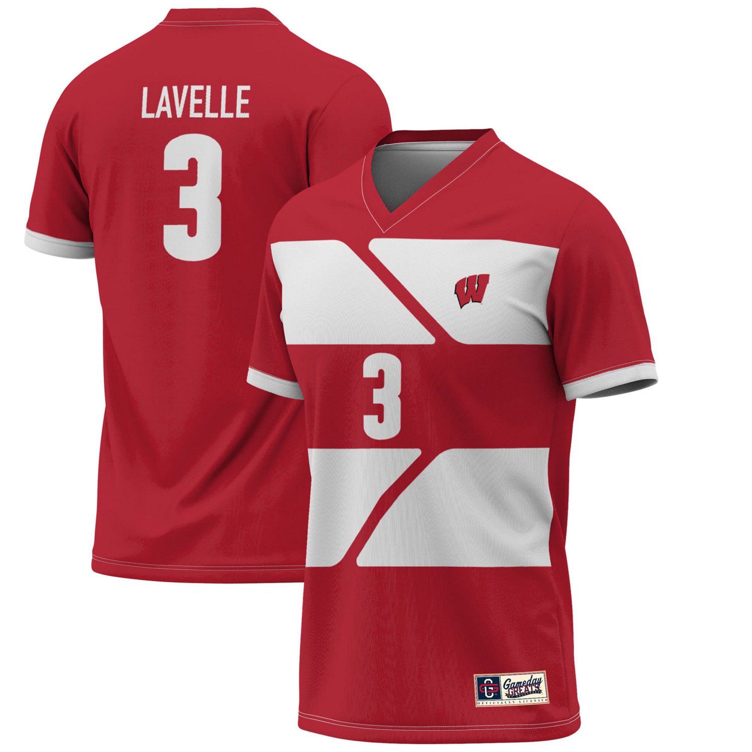 GameDay Greats Lavelle Wisconsin Badgers Lightweight Alumni Soccer Jersey - view number 1