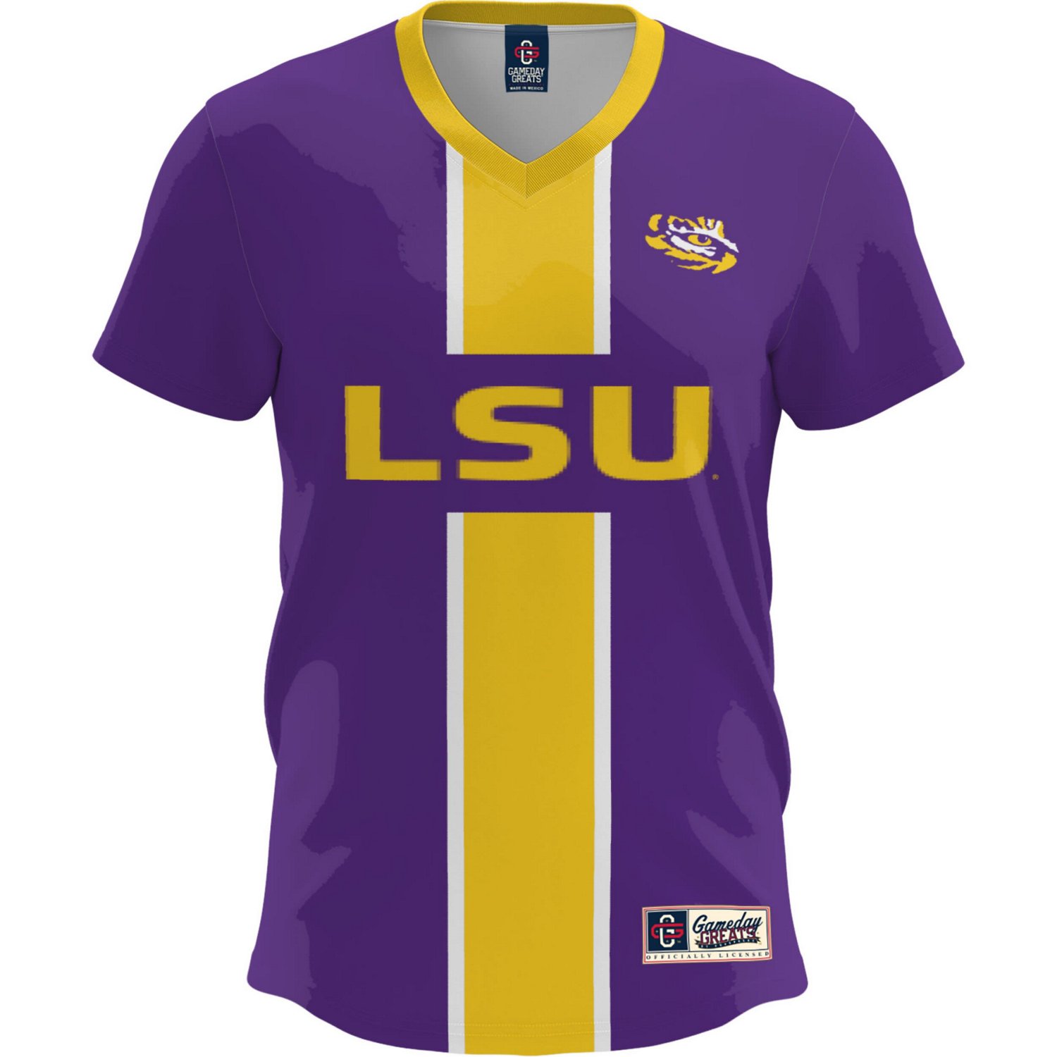 GameDay Greats LSU Tigers Lightweight Soccer Fashion Jersey