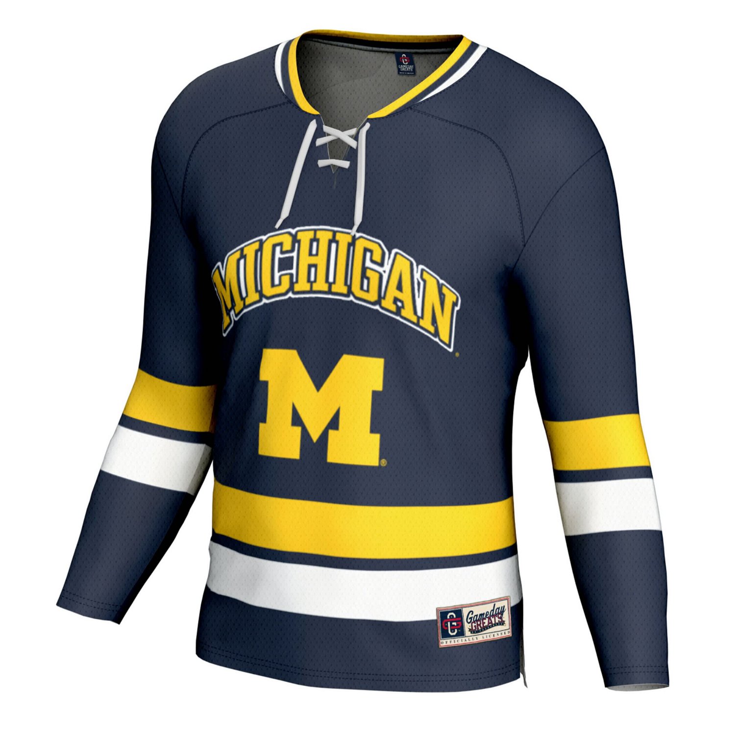 GameDay Greats Michigan Wolverines Spirit Hockey Jersey - view number 2
