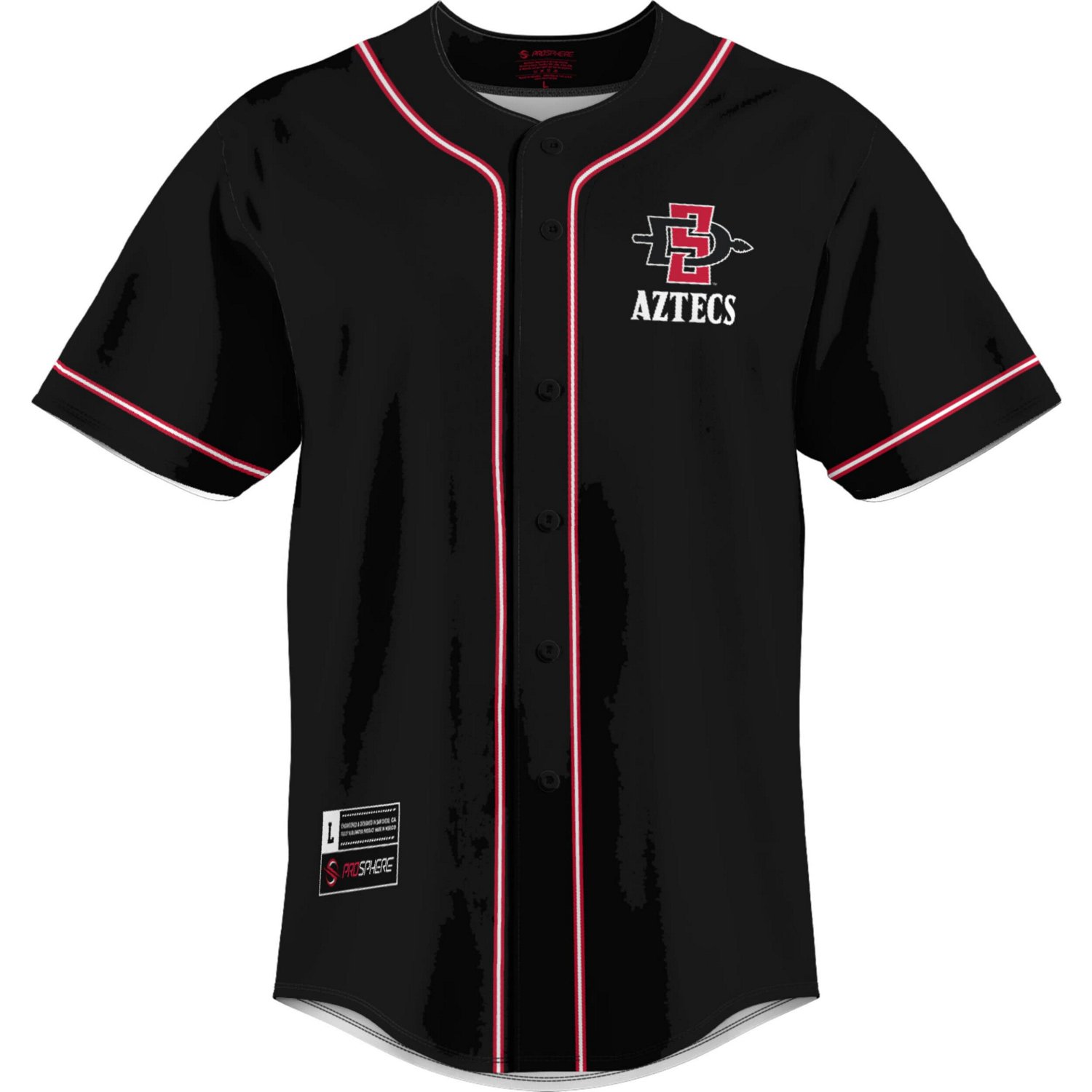 GameDay Greats San Diego State Aztecs Lightweight Baseball Jersey - view number 2