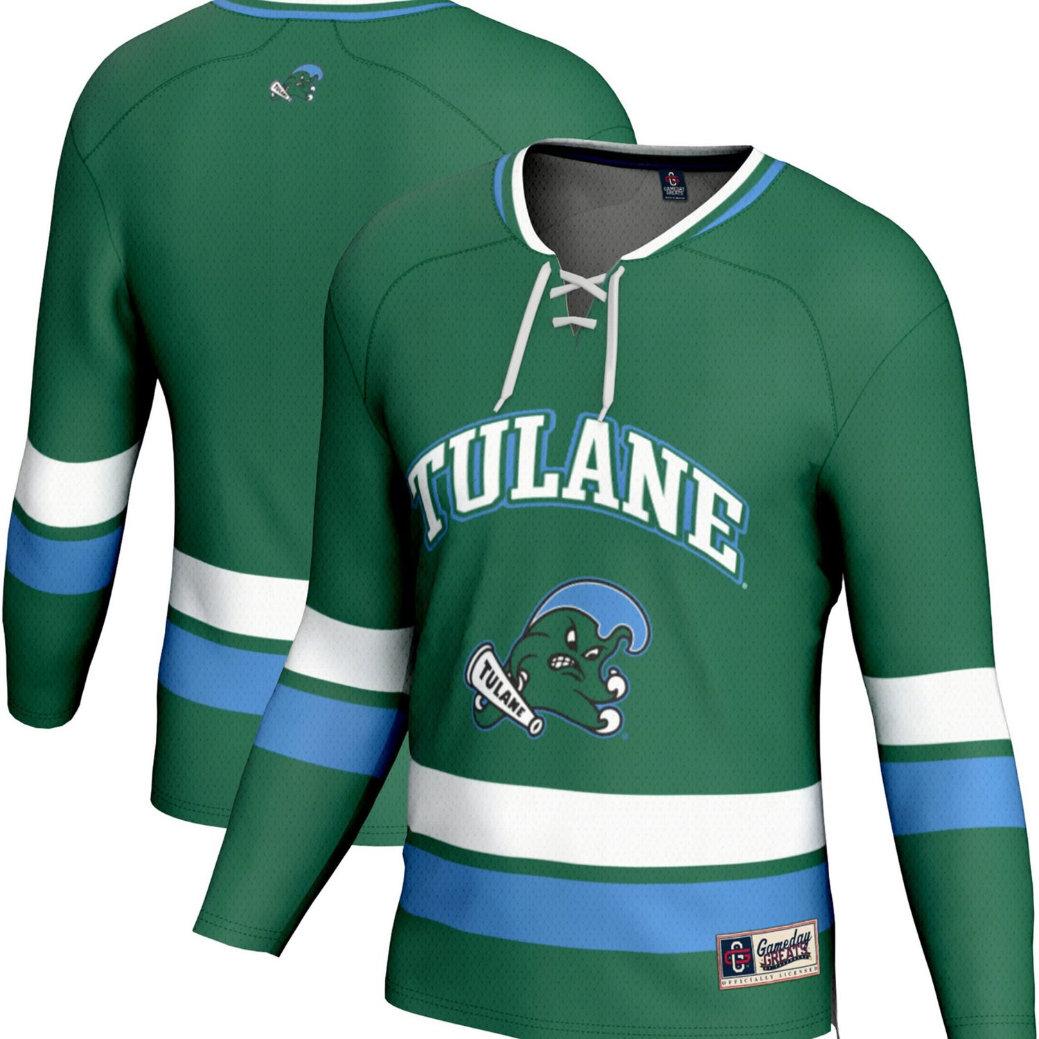 GameDay Greats Tulane Wave Spirit Hockey Jersey - view number 1