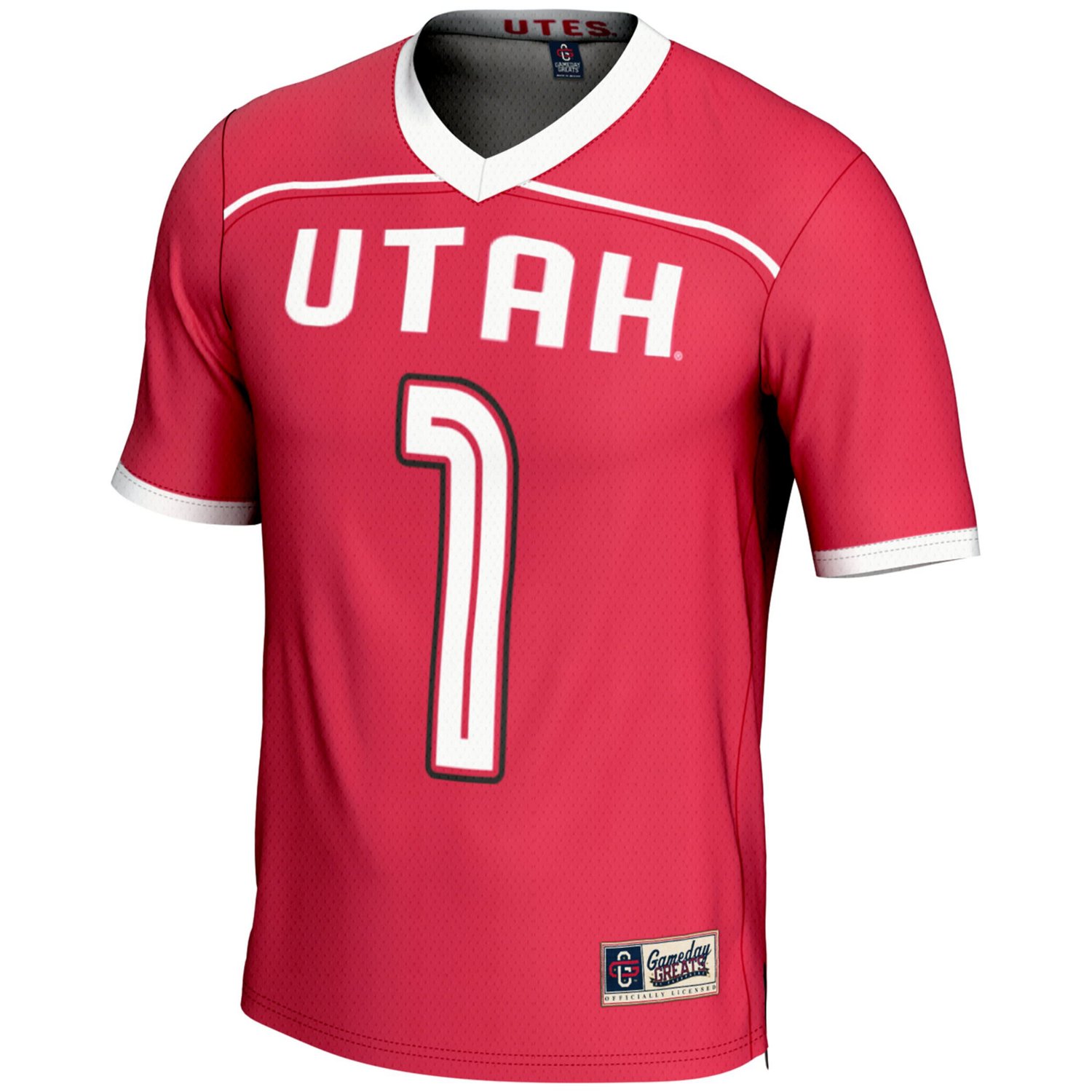 GameDay Greats Utah Utes 1 Lightweight Lacrosse Jersey - view number 2