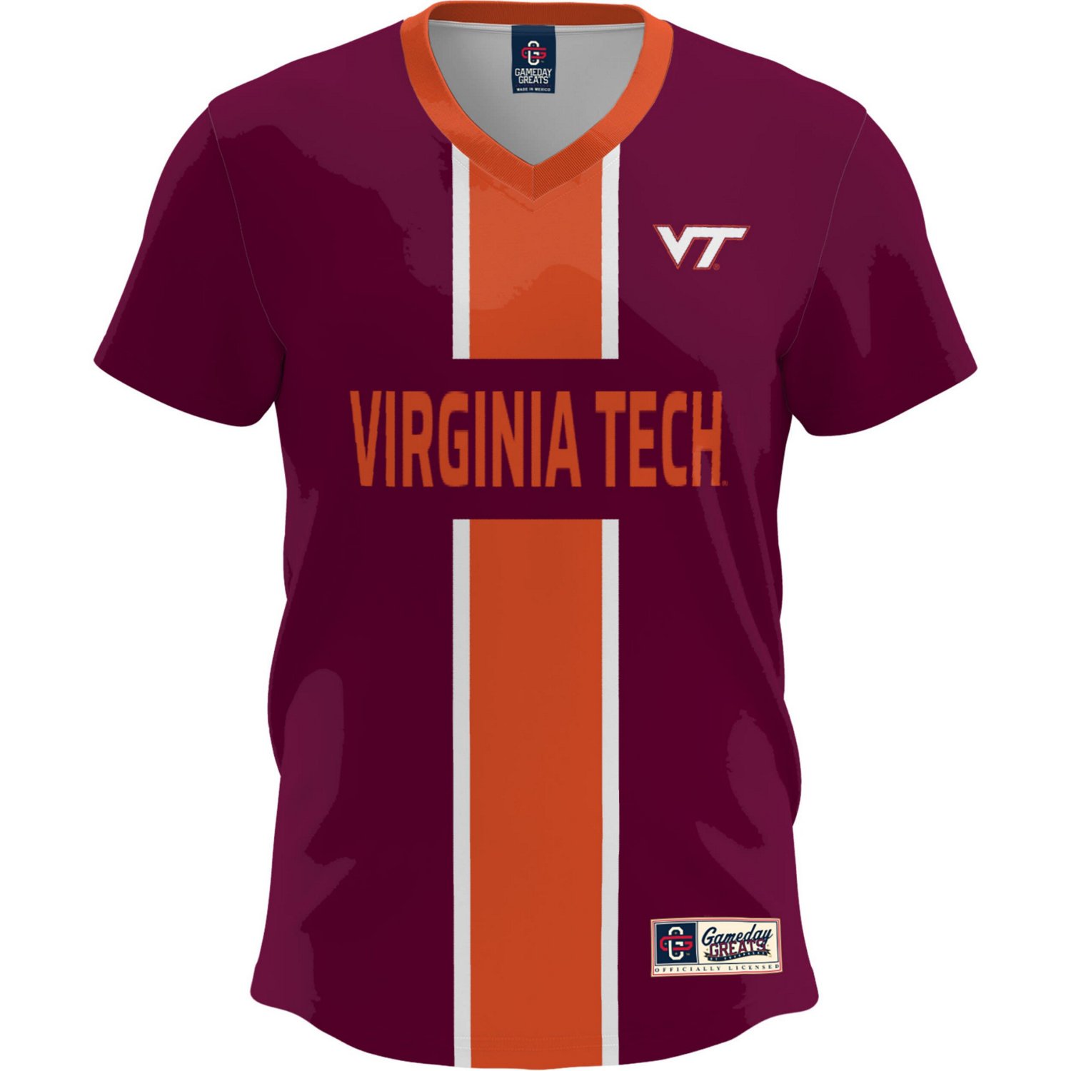GameDay Greats Virginia Tech Hokies Lightweight Soccer Fashion Jersey - view number 2