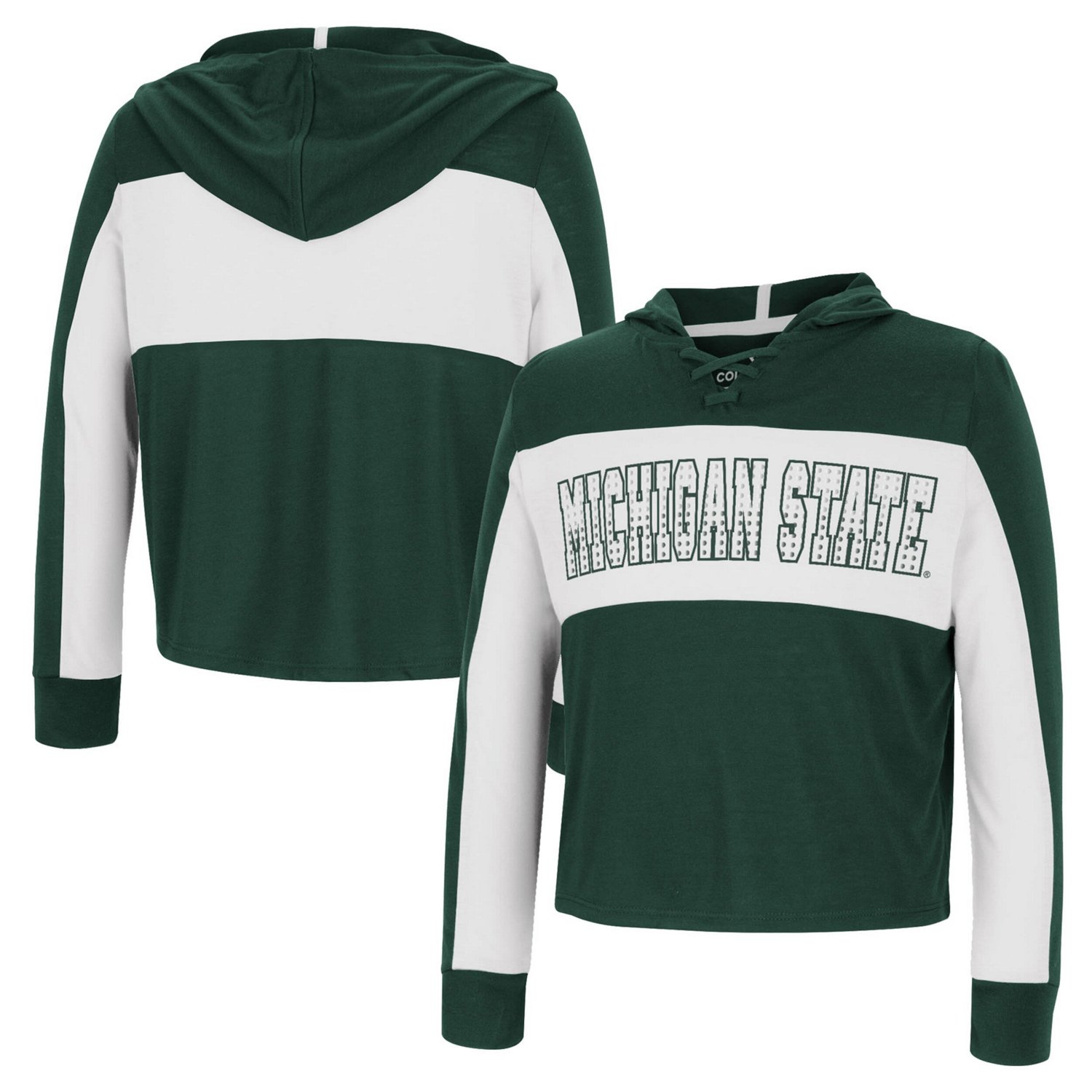 Girls Youth Colosseum Michigan State Spartans Galooks Hoodie Lace