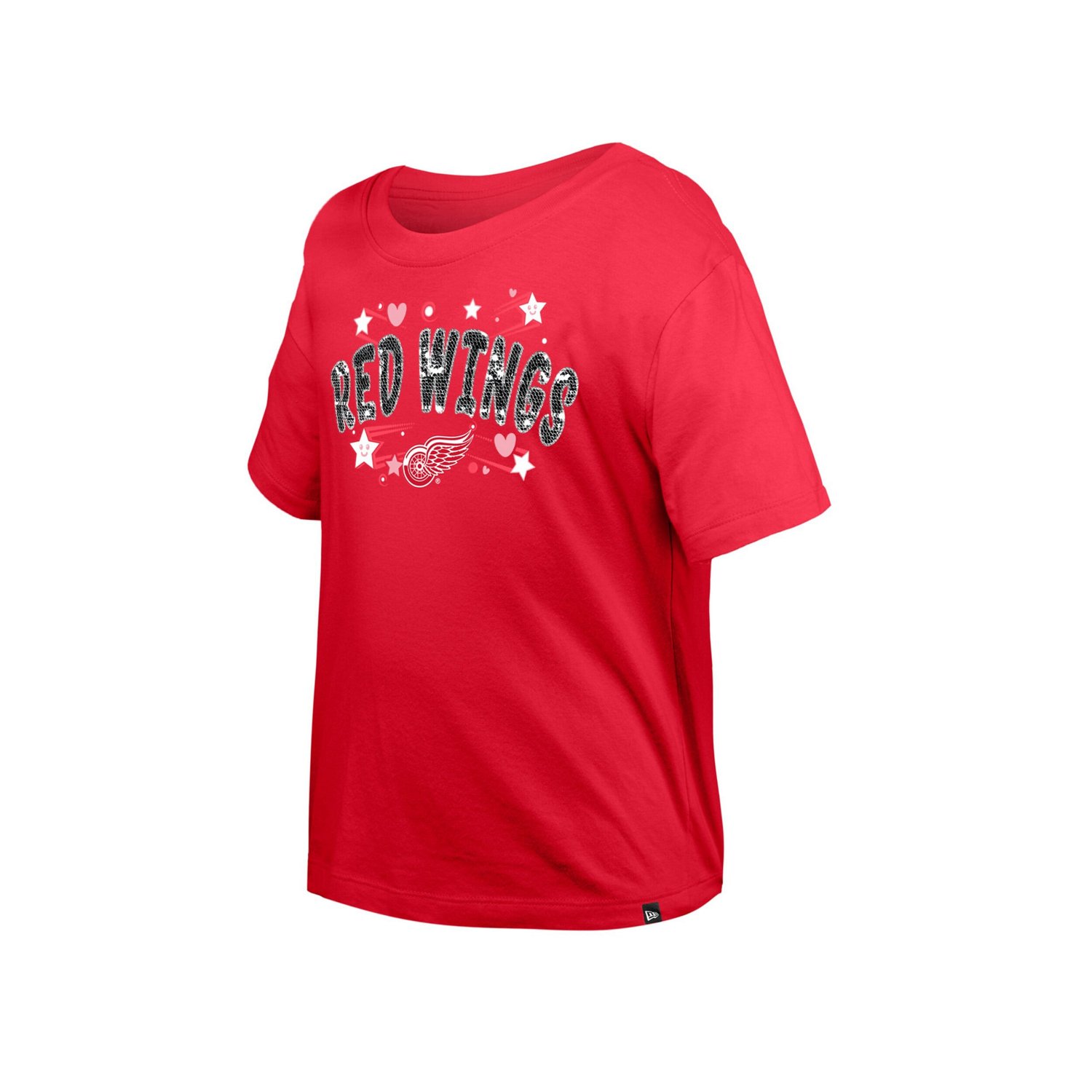 Girl's Youth New Era Detroit Wings Flip Sequin T-Shirt - view number 4
