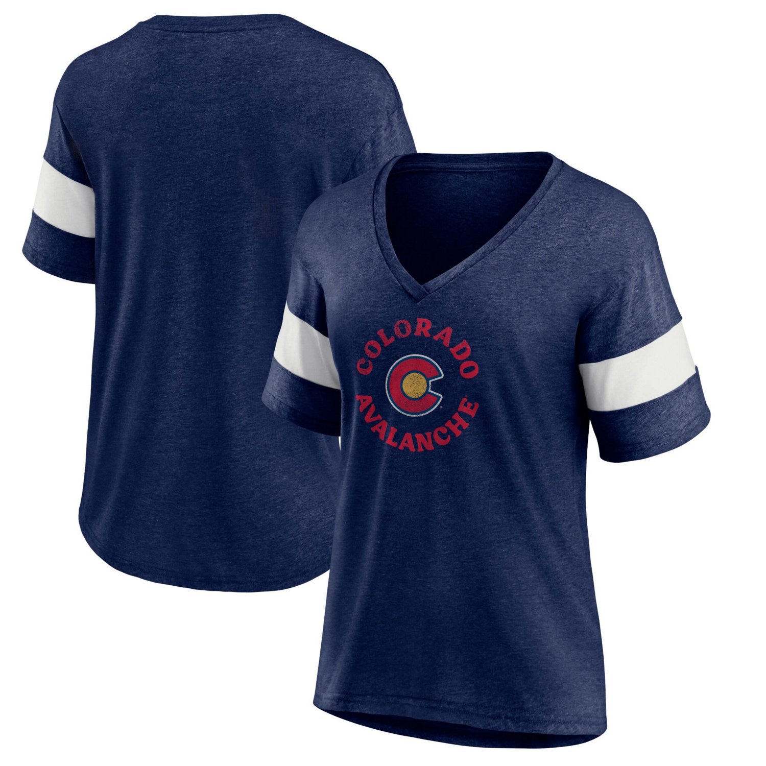Heather Colorado Avalanche Special Edition 20 Ring The Alarm Tri-Blend V-Neck T-Shirt