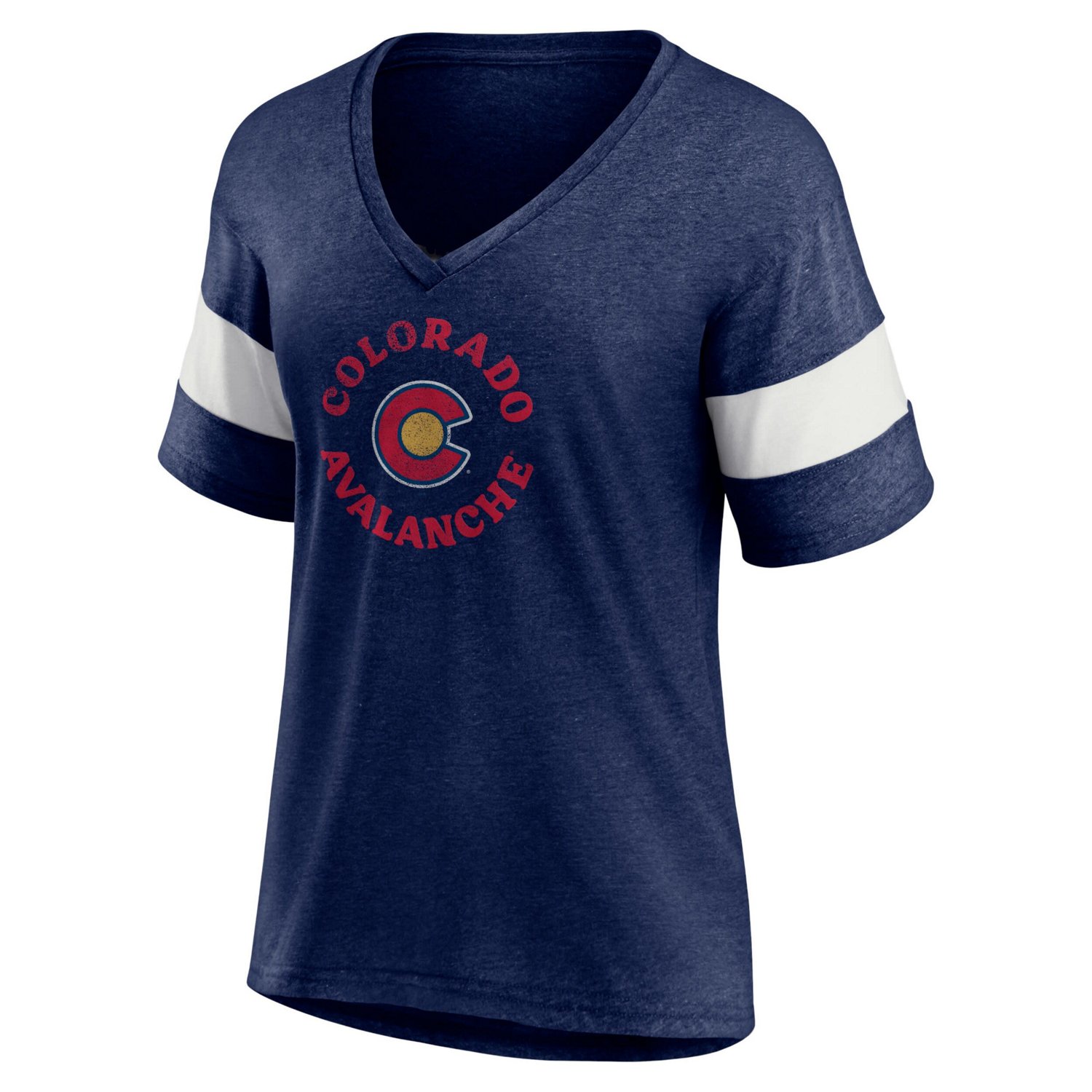 Heather Colorado Avalanche Special Edition 20 Ring The Alarm Tri-Blend V-Neck T-Shirt                                            - view number 2
