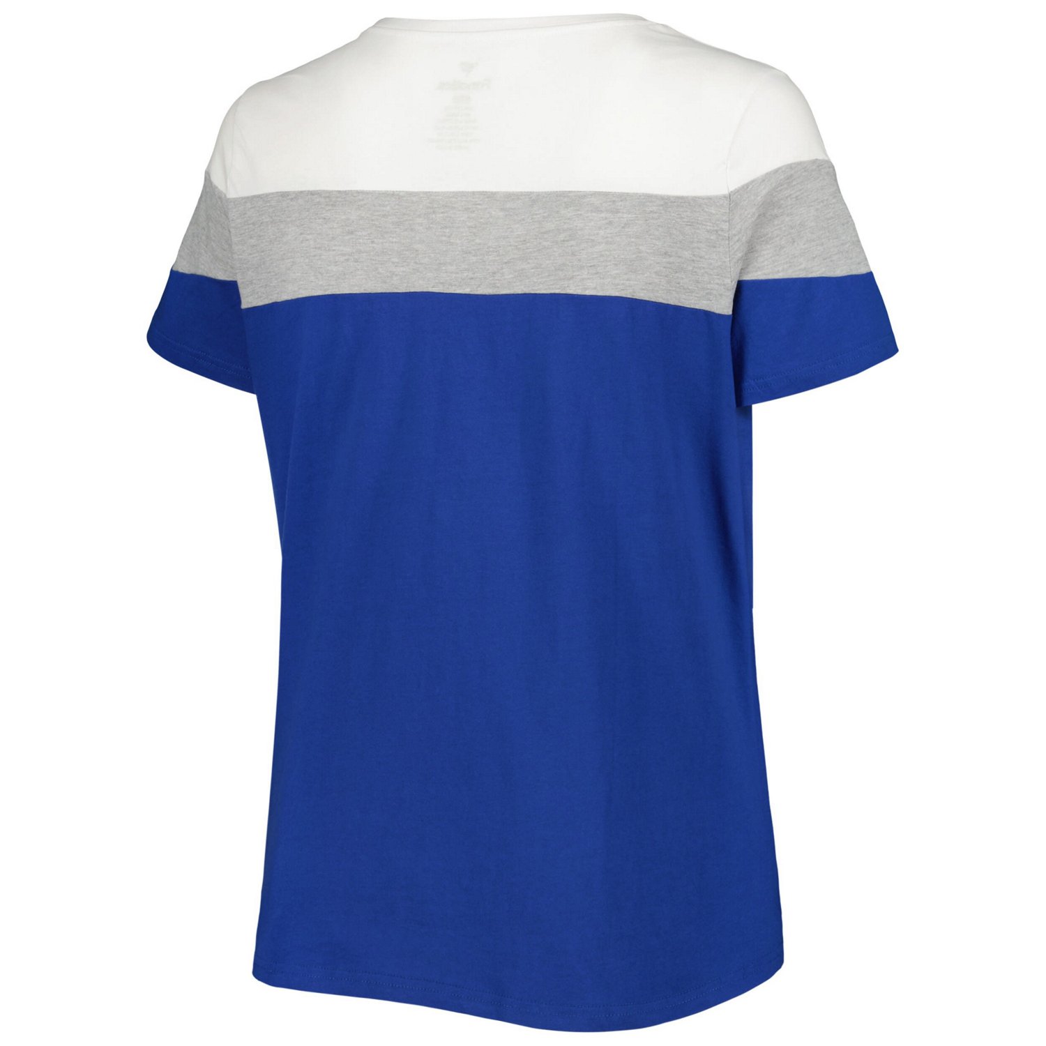 Heather Gray Chicago Cubs Plus Size Colorblock T-Shirt                                                                           - view number 3