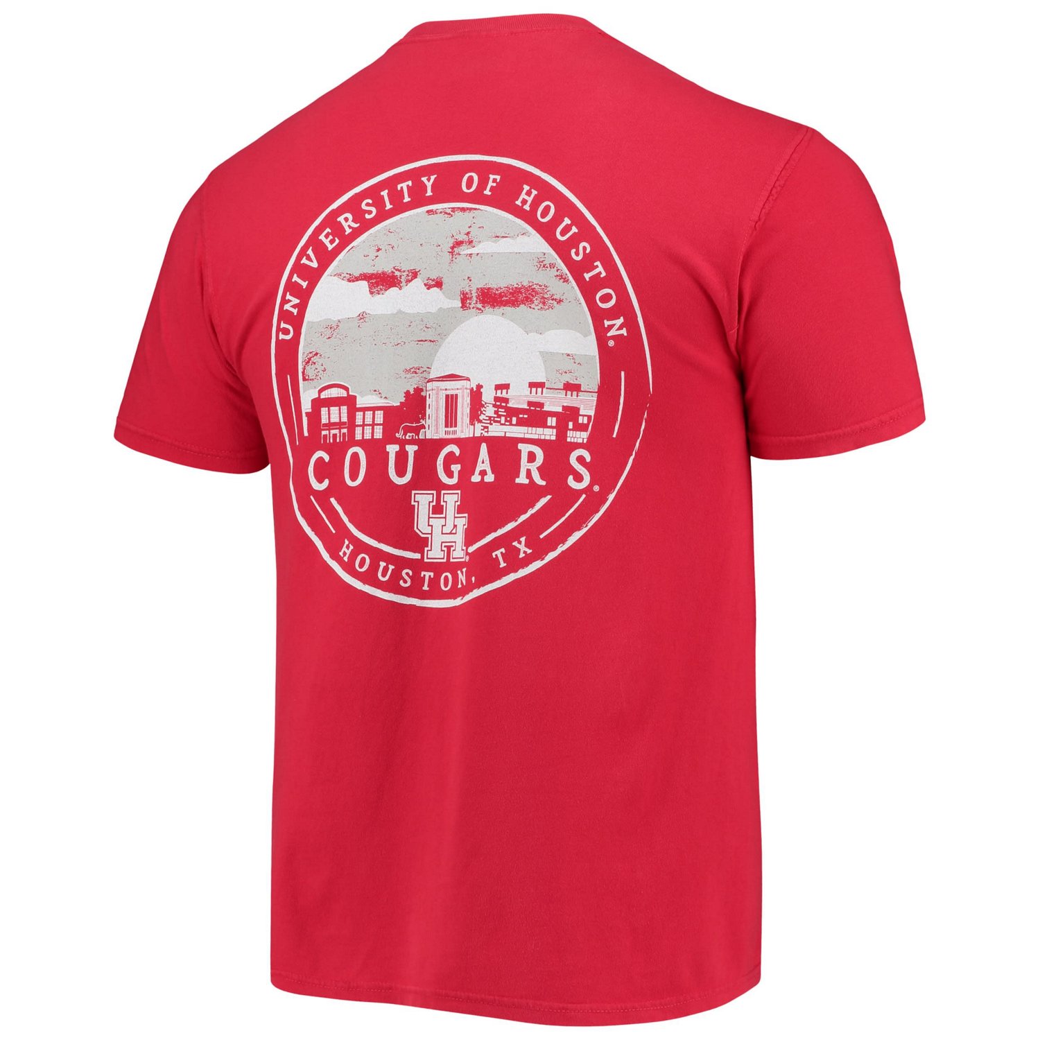 Houston Cougars Circle Campus Scene T-Shirt - view number 3