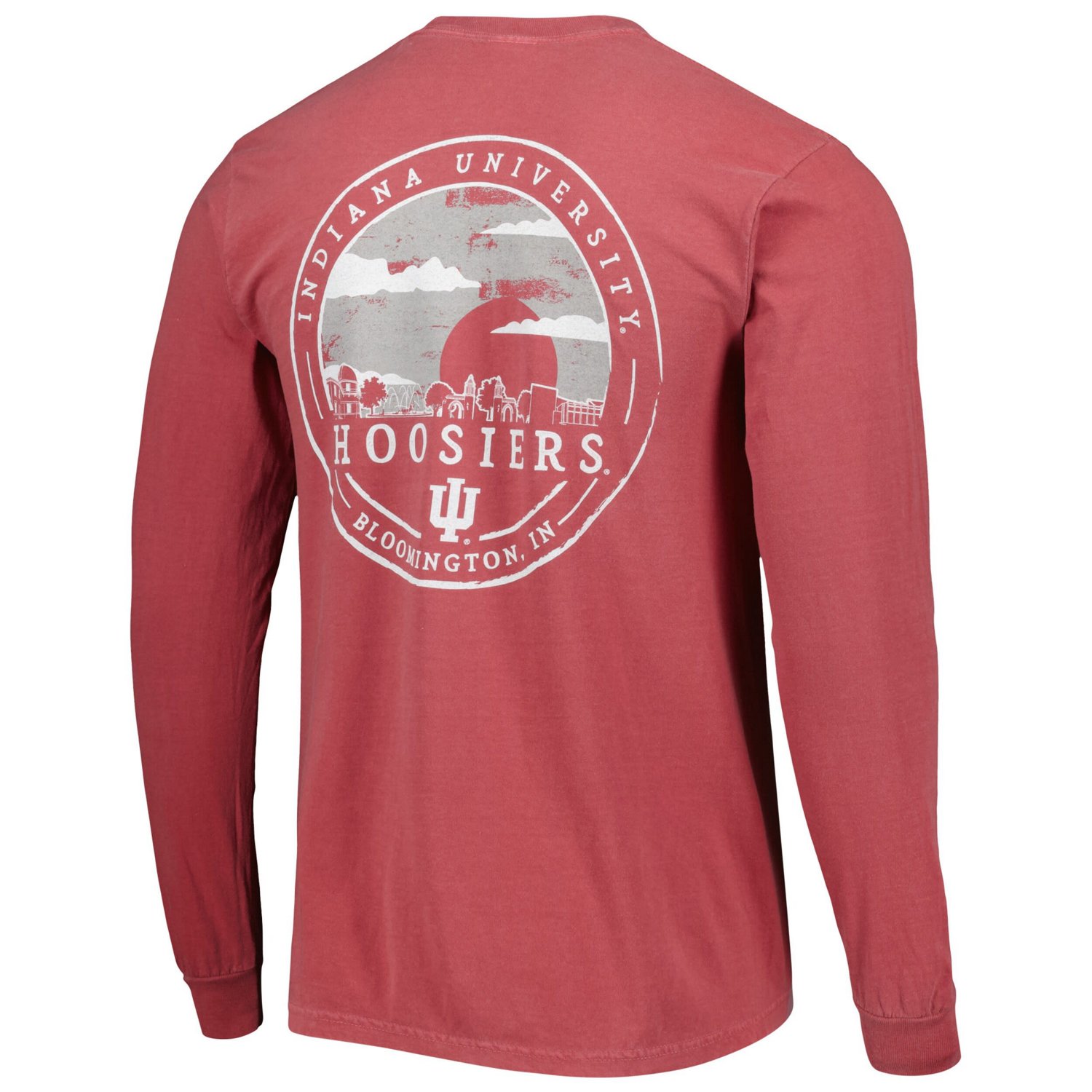 Indiana Hoosiers Circle Campus Scene Long Sleeve T-Shirt - view number 3