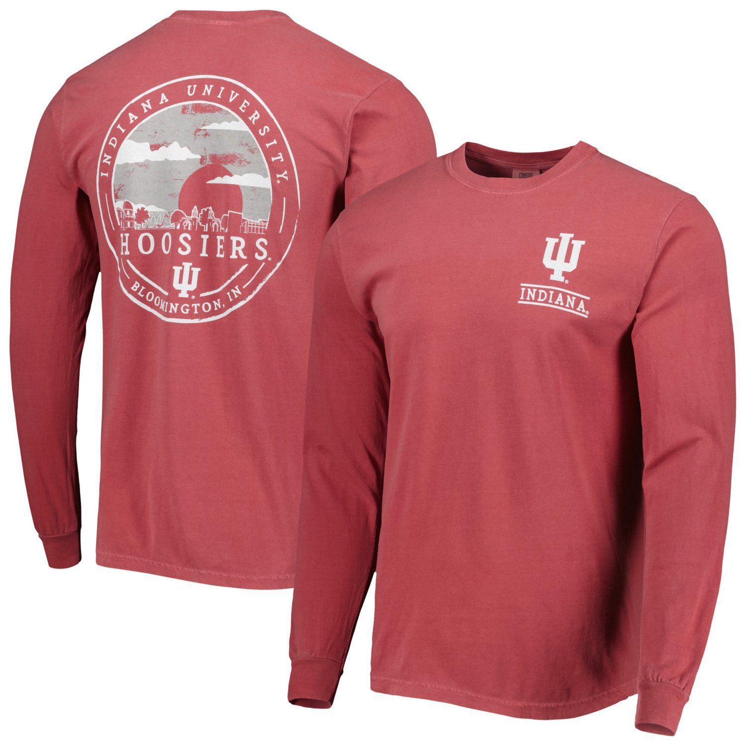 Indiana Hoosiers Circle Campus Scene Long Sleeve T-Shirt - view number 1