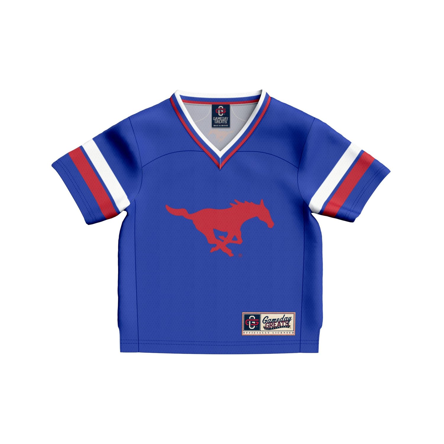 Infant GameDay Greats 1 SMU Mustangs Lightweight Collegiate Football Fashion Jersey - view number 2
