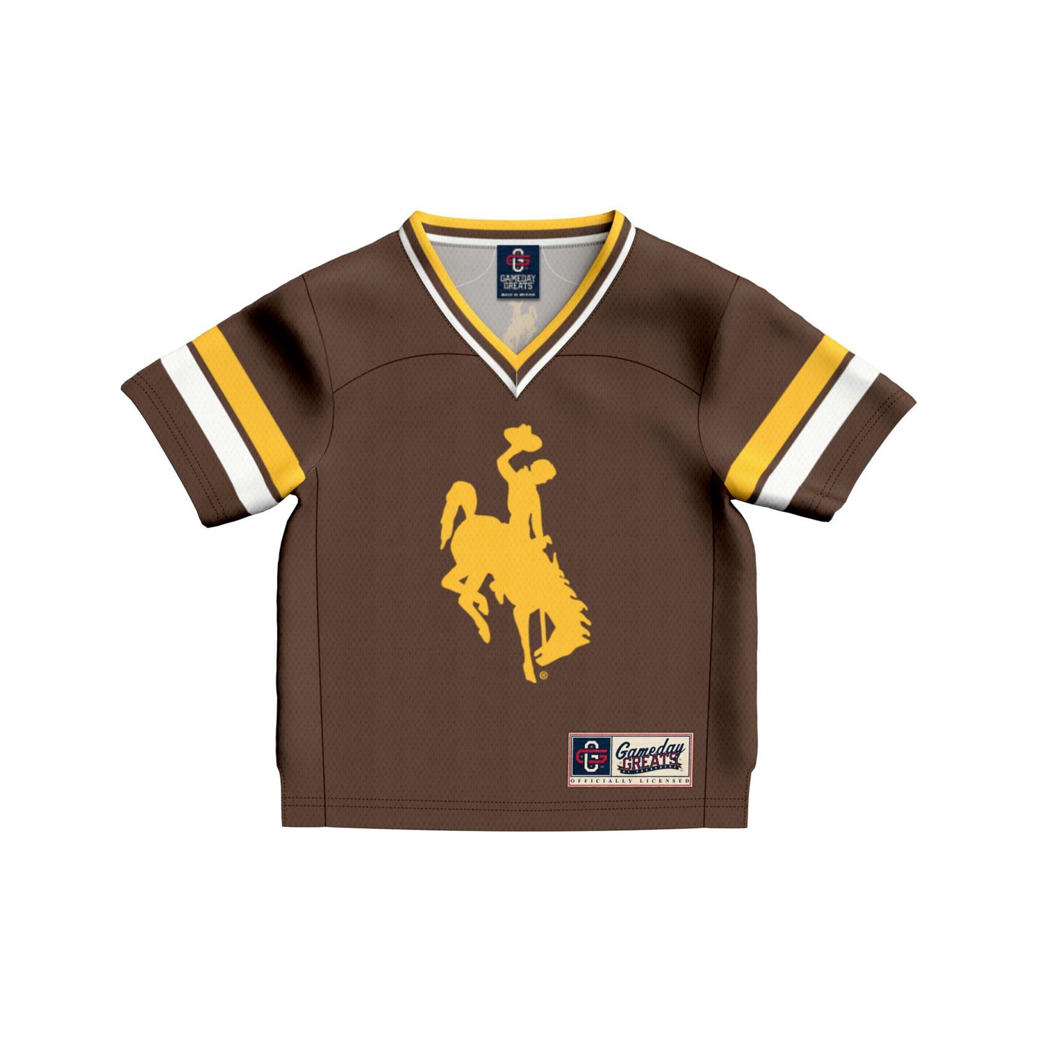 Infant GameDay Greats 1 Wyoming Cowboys Lightweight Collegiate Football Fashion Jersey - view number 2