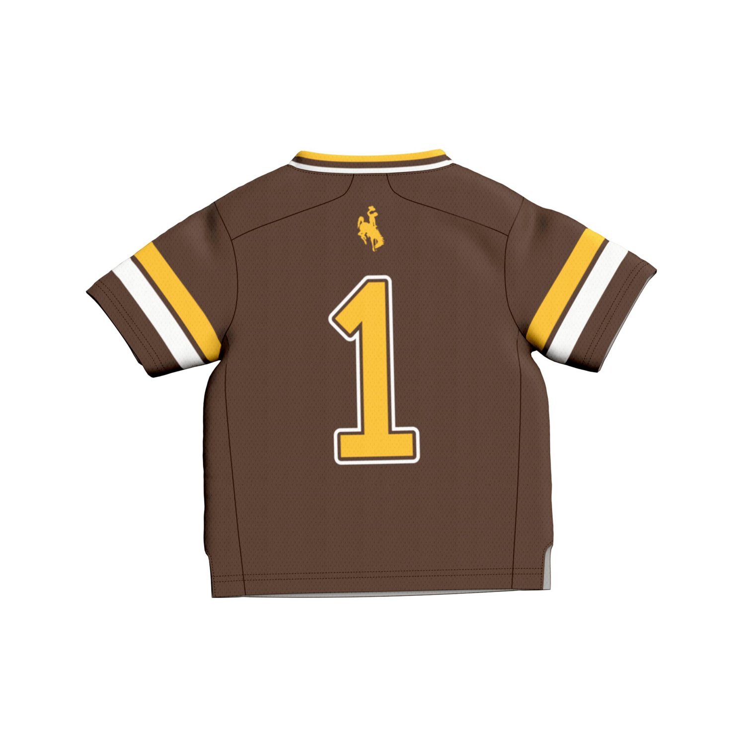 Infant GameDay Greats 1 Wyoming Cowboys Lightweight Collegiate Football Fashion Jersey - view number 3