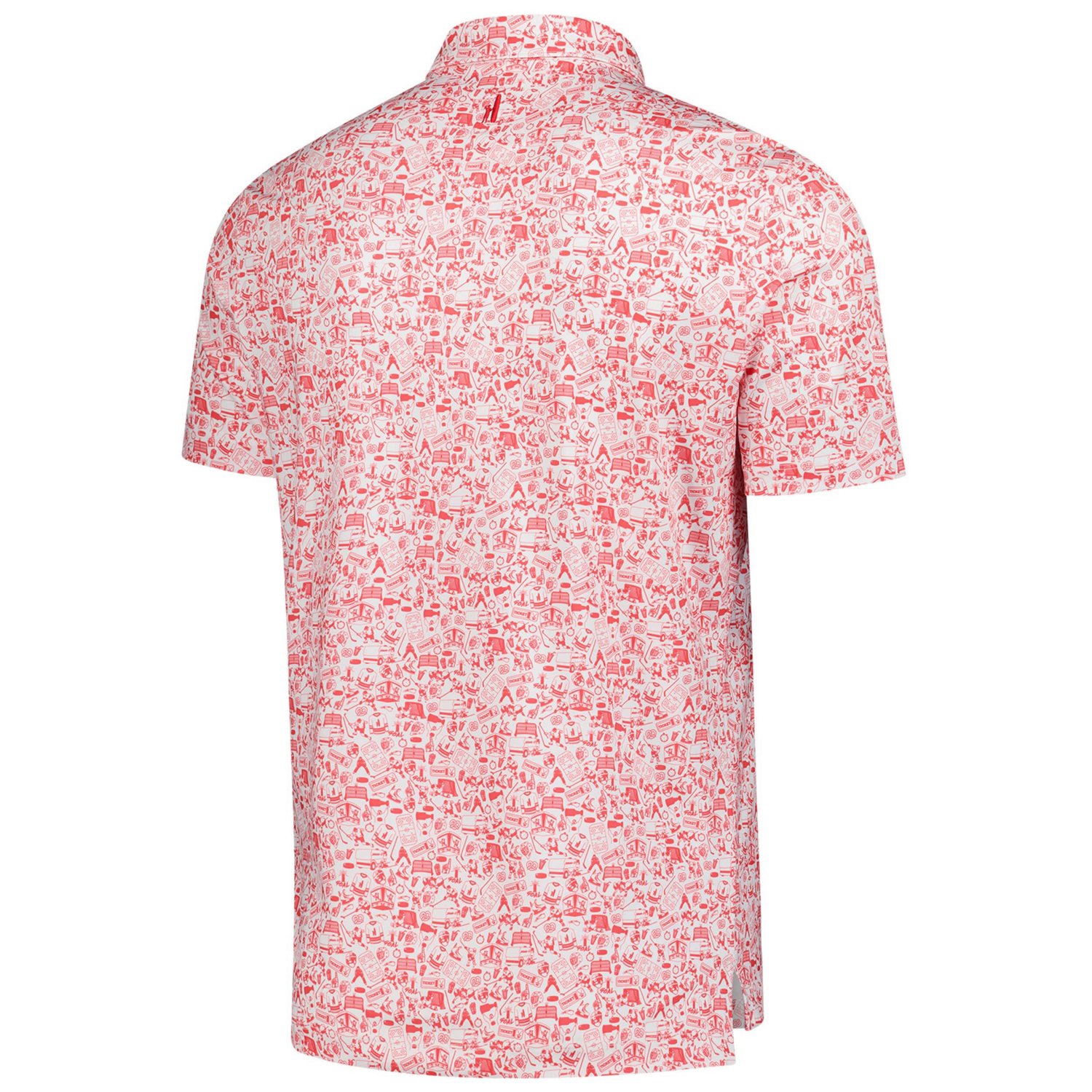 johnnie-O White Detroit Wings Slapshot Polo - view number 3