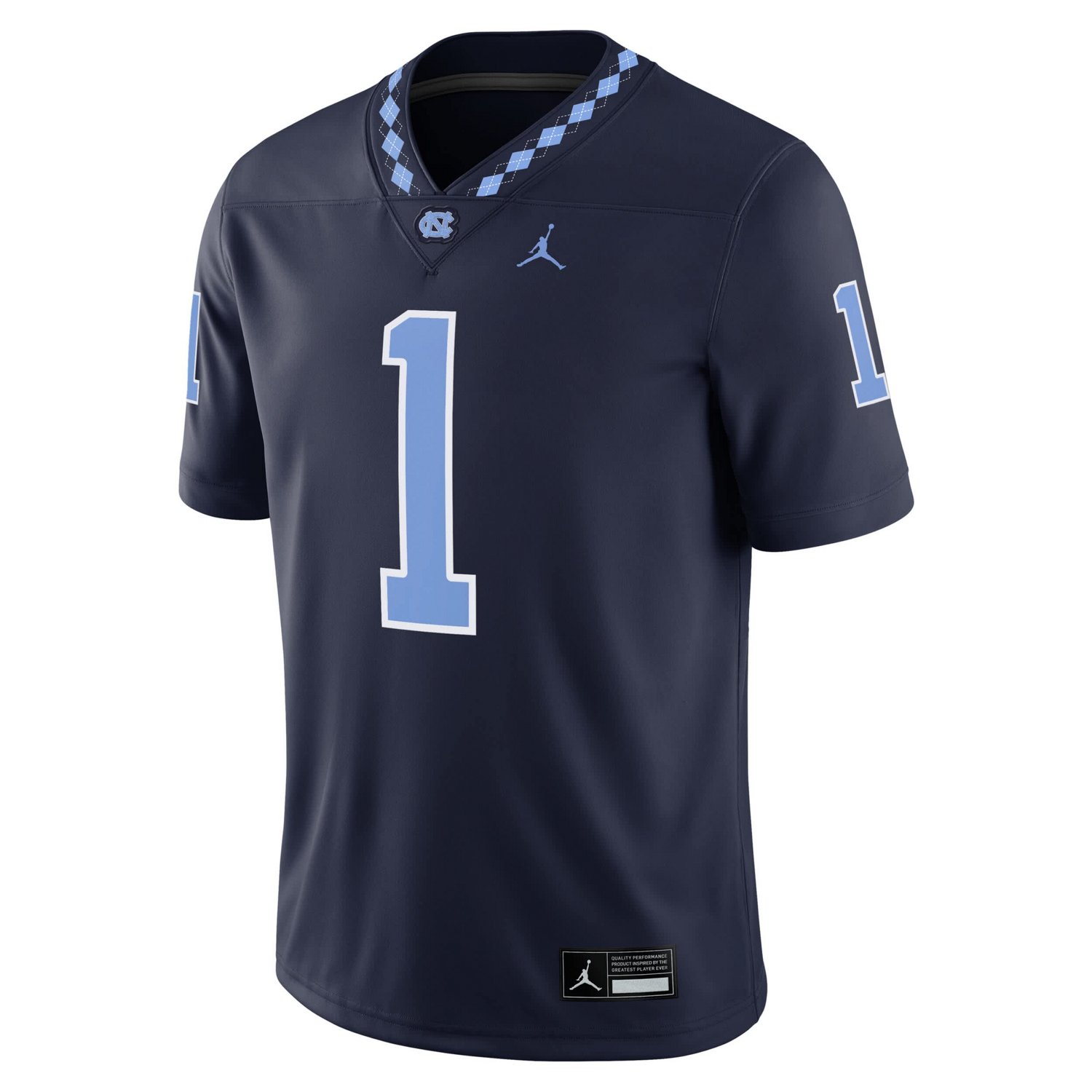 Jordan Brand 1 North Carolina Tar Heels Alternate Game Jersey - view number 2