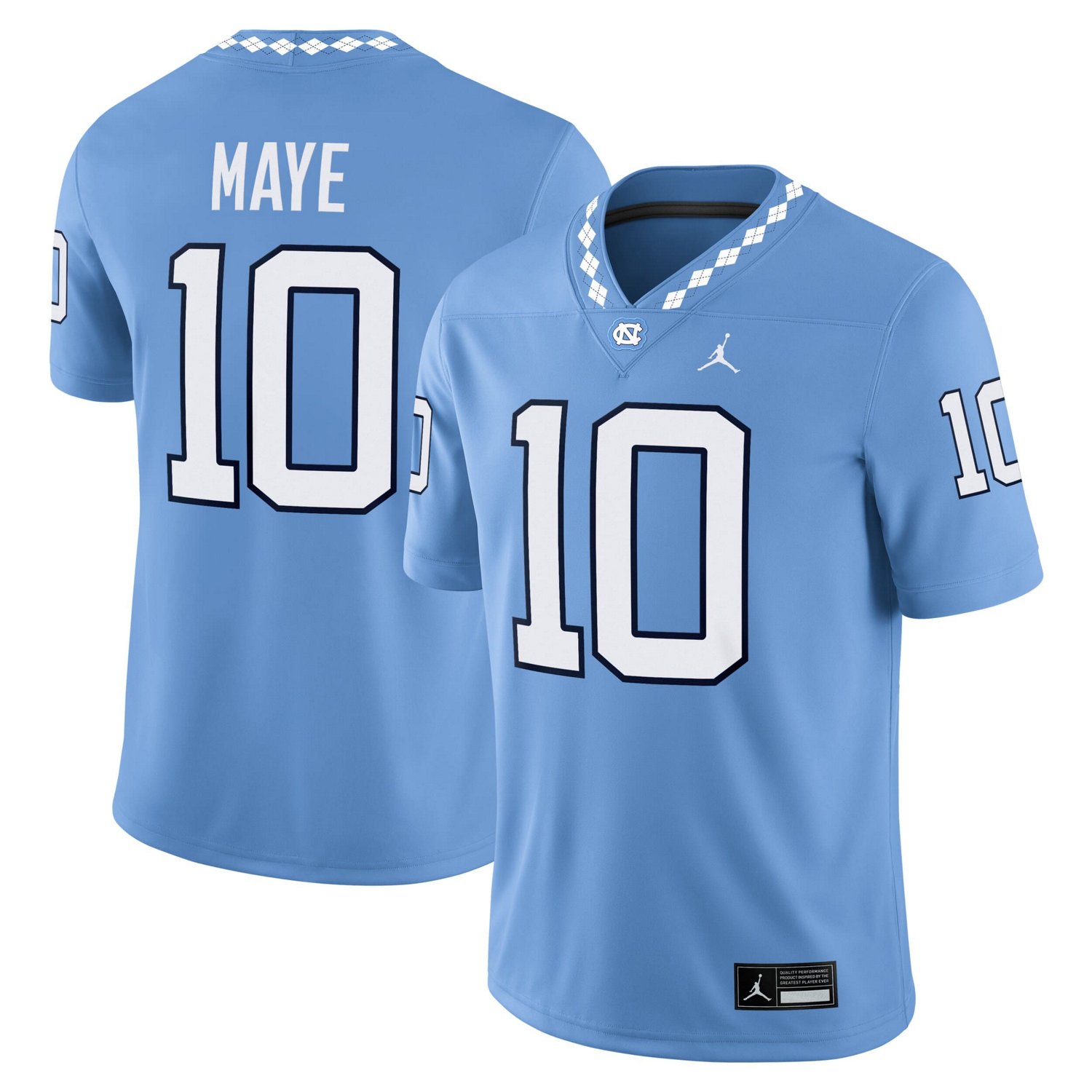 Jordan Brand Drake Maye Carolina North Carolina Tar Heels Alumni Home Game Jersey - view number 1