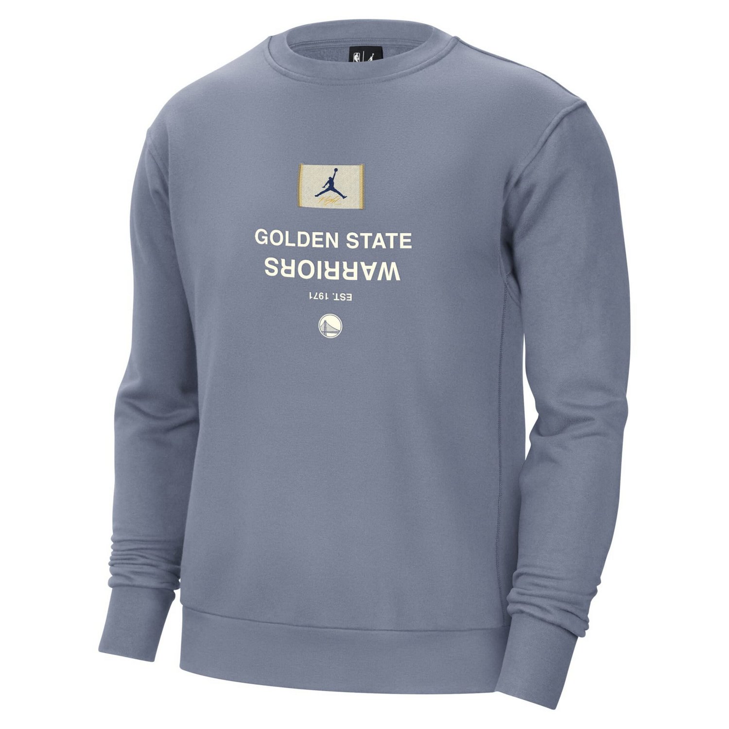 Jordan Brand Golden State Warriors Courtside Statement Edition Heavyweight Pullover Sweatshirt - view number 2