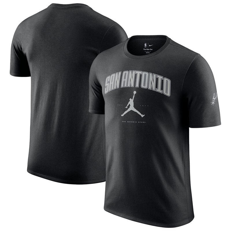 Jordan Brand Men's San Antonio Spurs Essential Cities Short Sleeves T-Shirt Black, Small - Men's Outdoor Shorts at Academy Sports