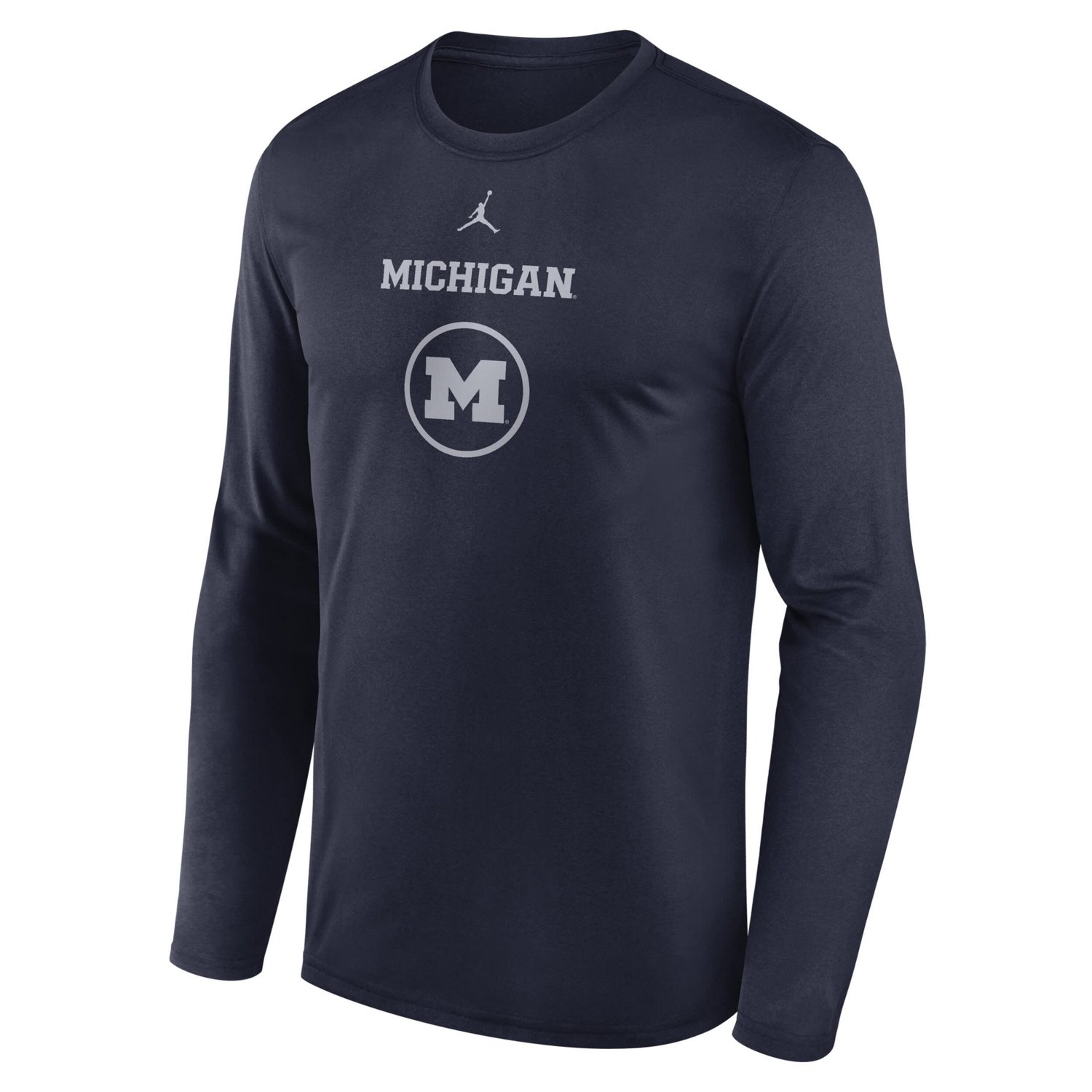 Jordan Brand Michigan Wolverines 2024 On-Court Basketball Practice Legend Performance Long Sleeve T-Shirt - view number 2