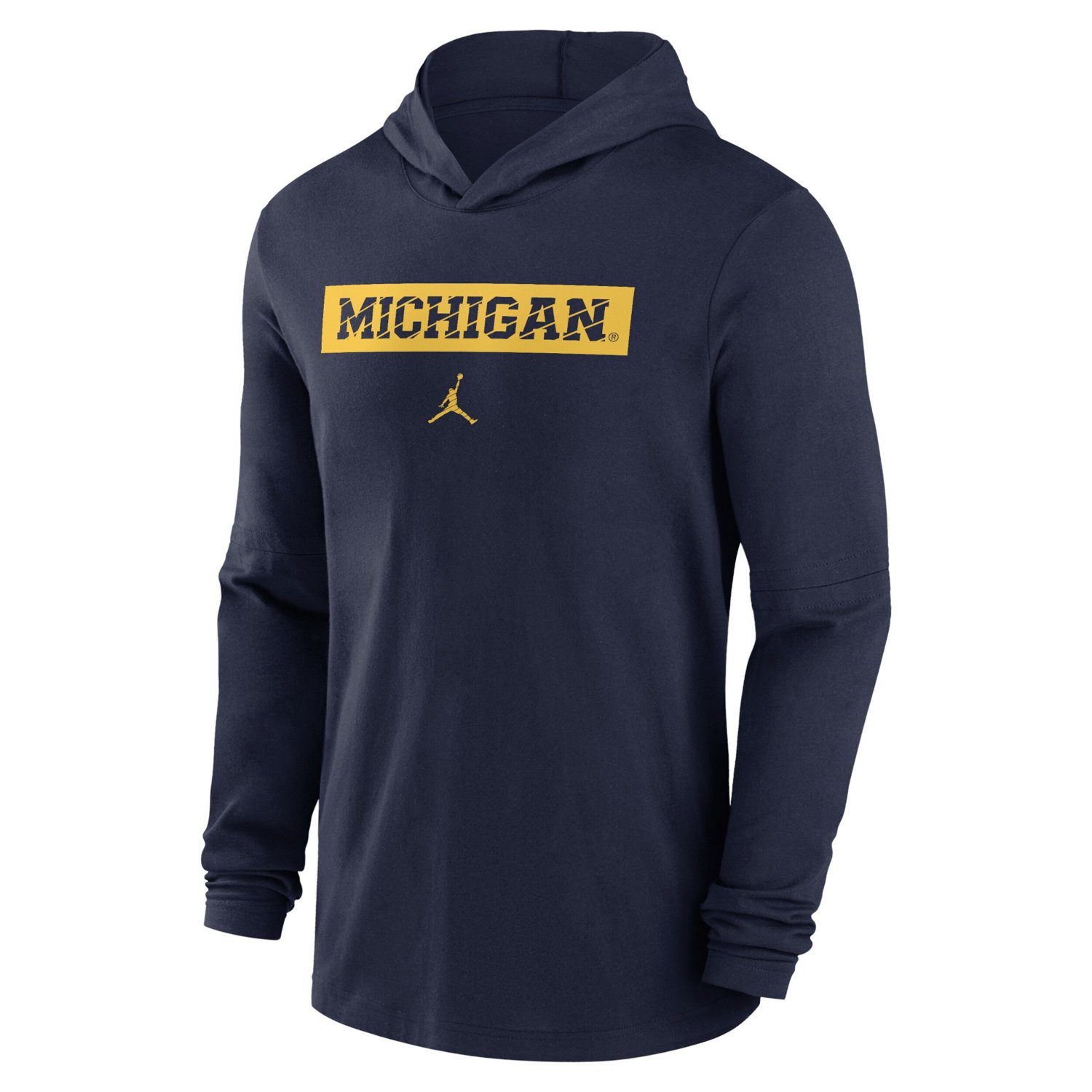 Jordan Brand Michigan Wolverines 2024 Sideline Hoodie Performance Long Sleeve T-Shirt - view number 2