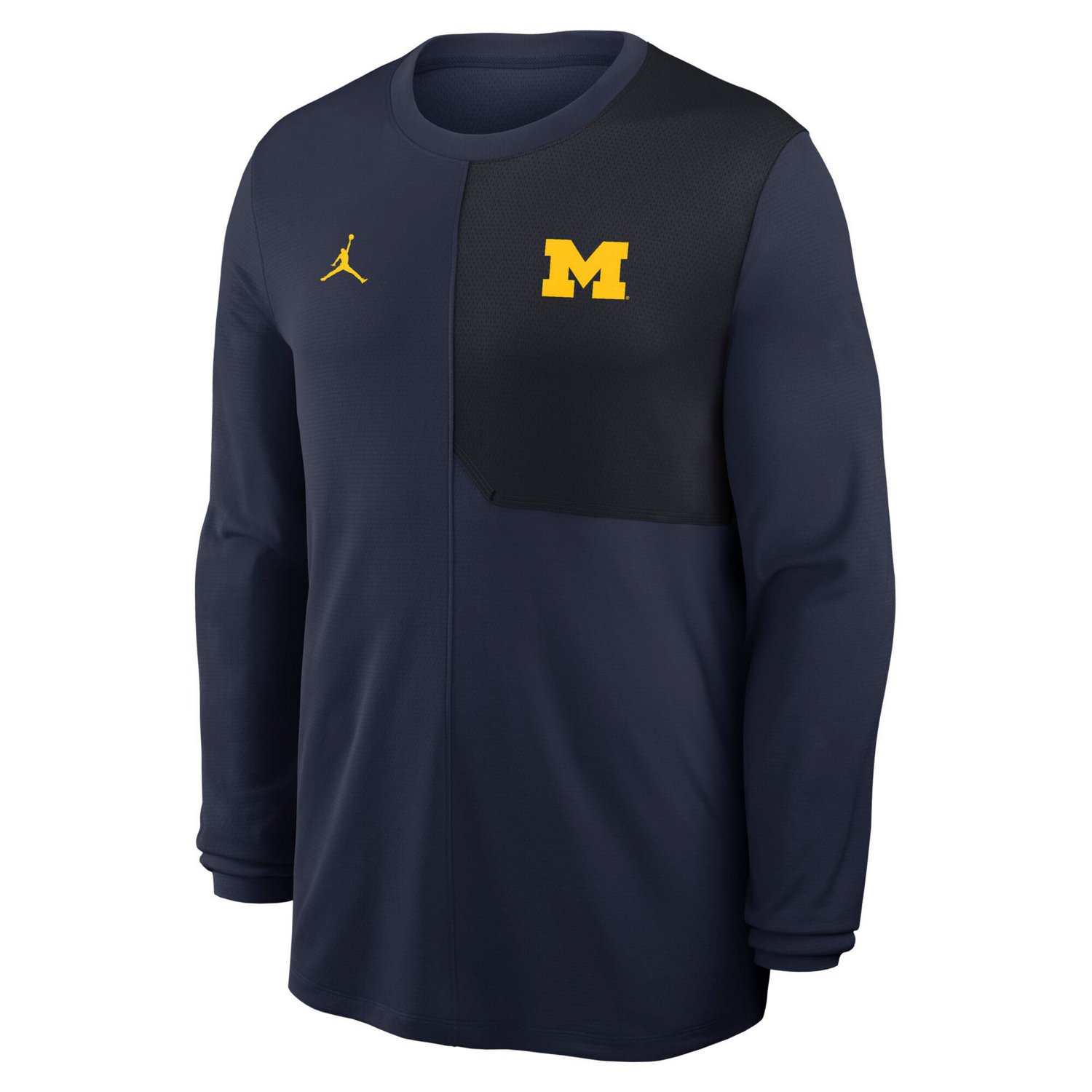 Jordan Brand Michigan Wolverines 2025 Sideline Coach UV Performance Long Sleeve T-Shirt - view number 2
