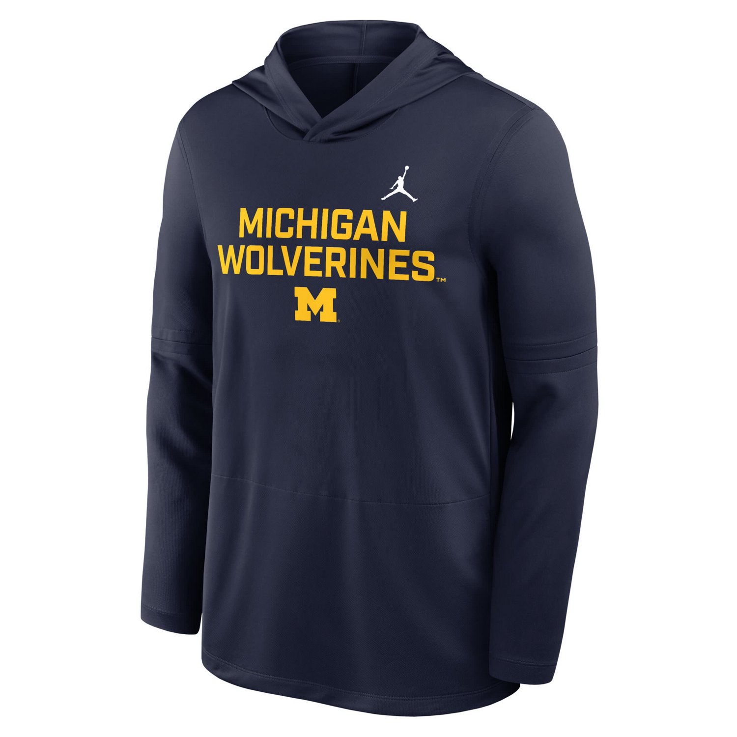 Jordan Brand Michigan Wolverines 2025 Sideline Dri-FIT Long Sleeve Hoodie T-Shirt - view number 4