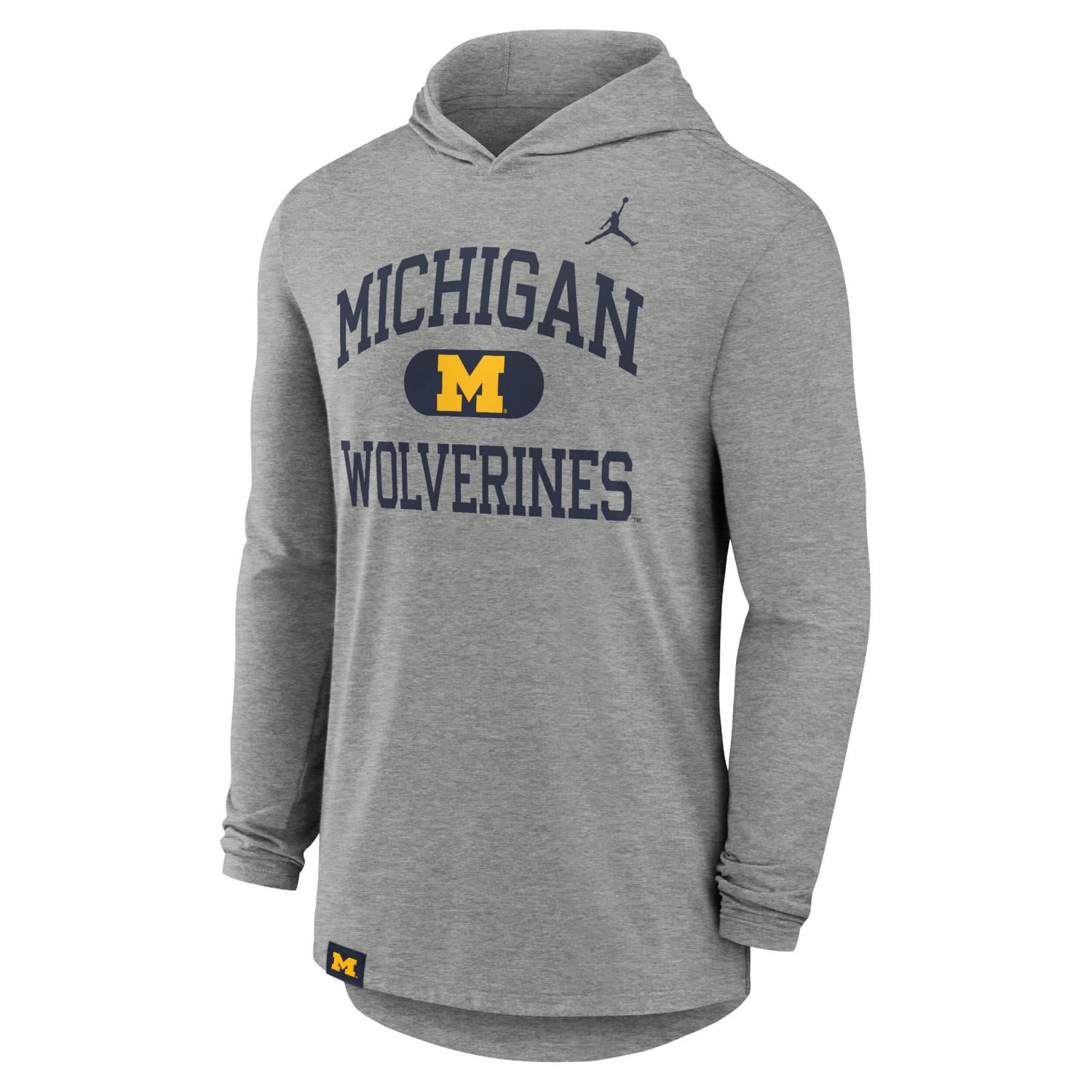 Jordan Brand Michigan Wolverines Blitz Hoodie Long Sleeve T-Shirt - view number 2