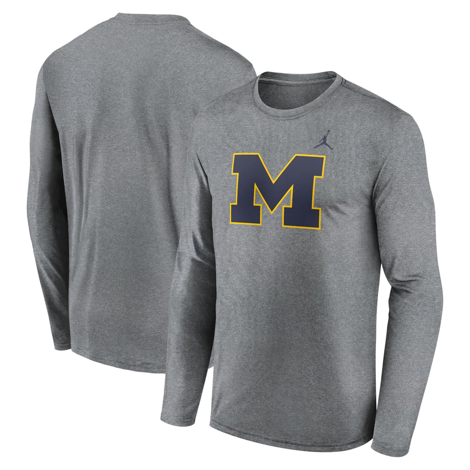 Jordan Brand Michigan Wolverines Primetime Primary Legend Long Sleeve T-Shirt - view number 1