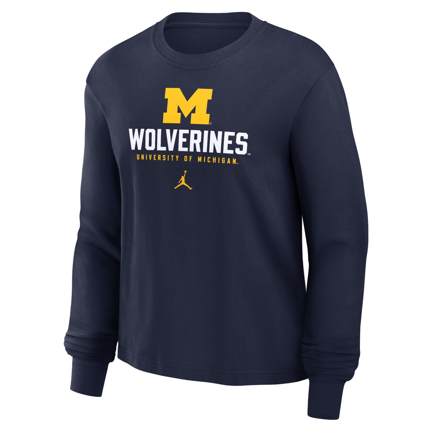 Jordan Brand Michigan Wolverines Primetime University Long Sleeve Boxy T-Shirt - view number 2