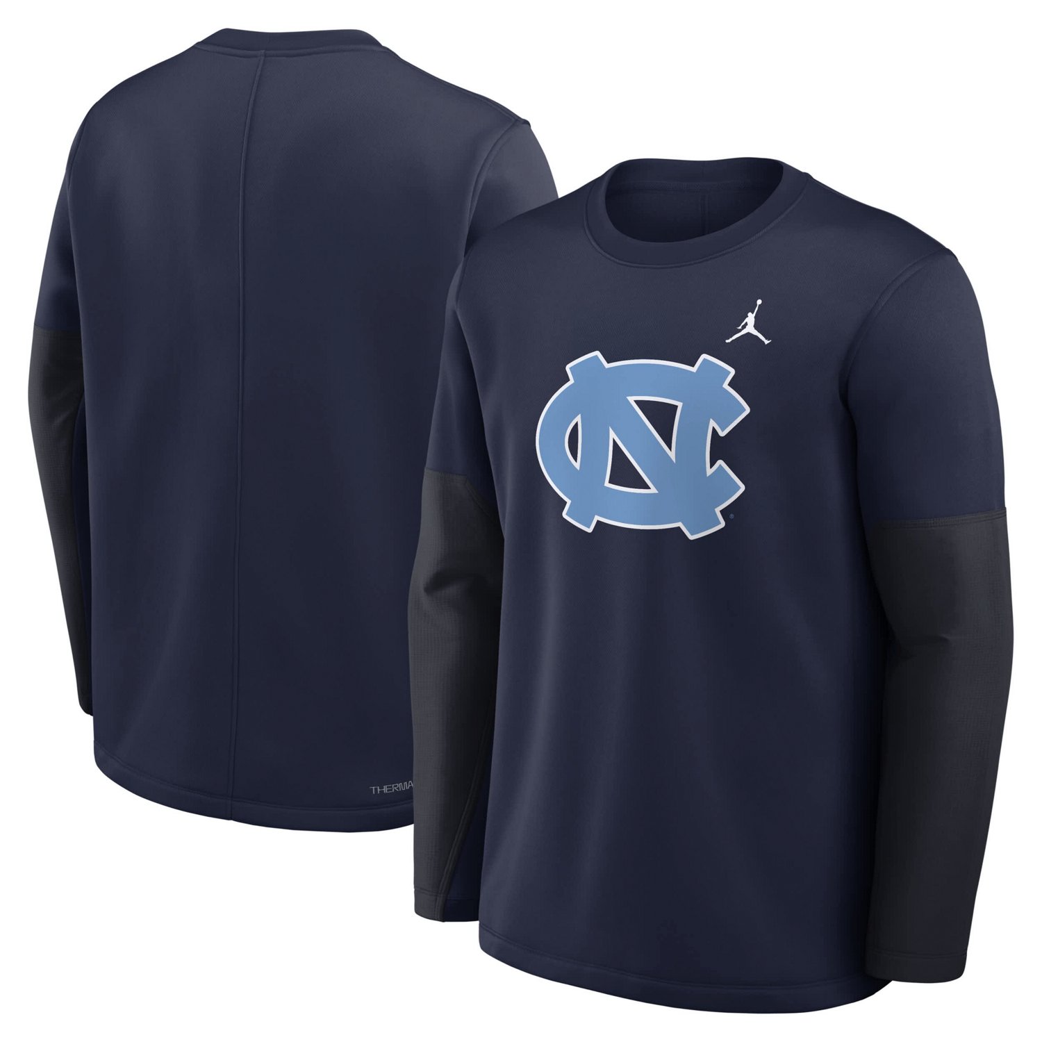 Jordan Brand North Carolina Tar Heels 2025 Sideline Coach Therma-FIT Long Sleeve T-Shirt - view number 4