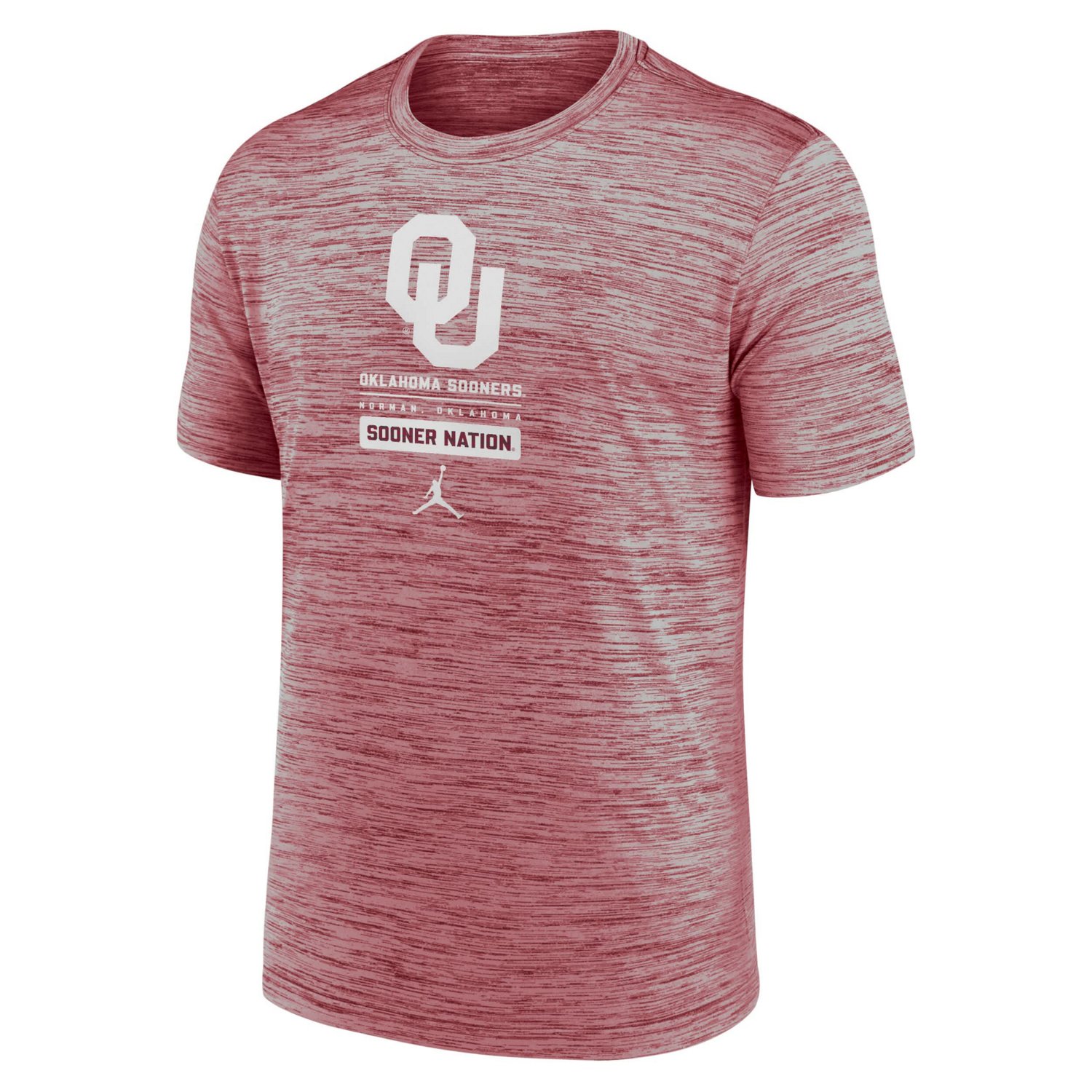 Jordan Brand Oklahoma Sooners Campus Center Block Velocity Performance T-Shirt - view number 2