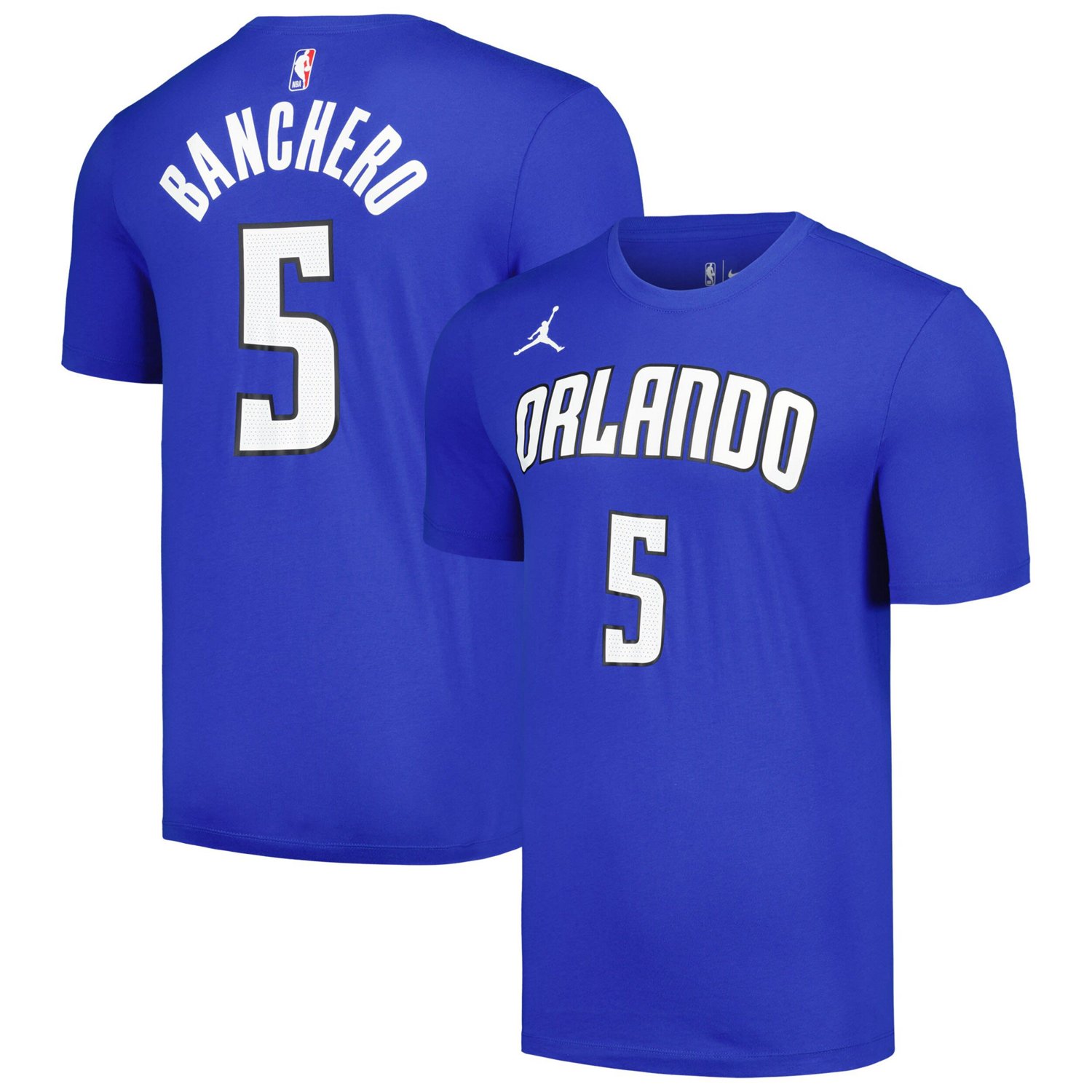 Jordan Brand Paolo Banchero Orlando Magic 2022 23 Statement Edition Name  Number T-Shirt