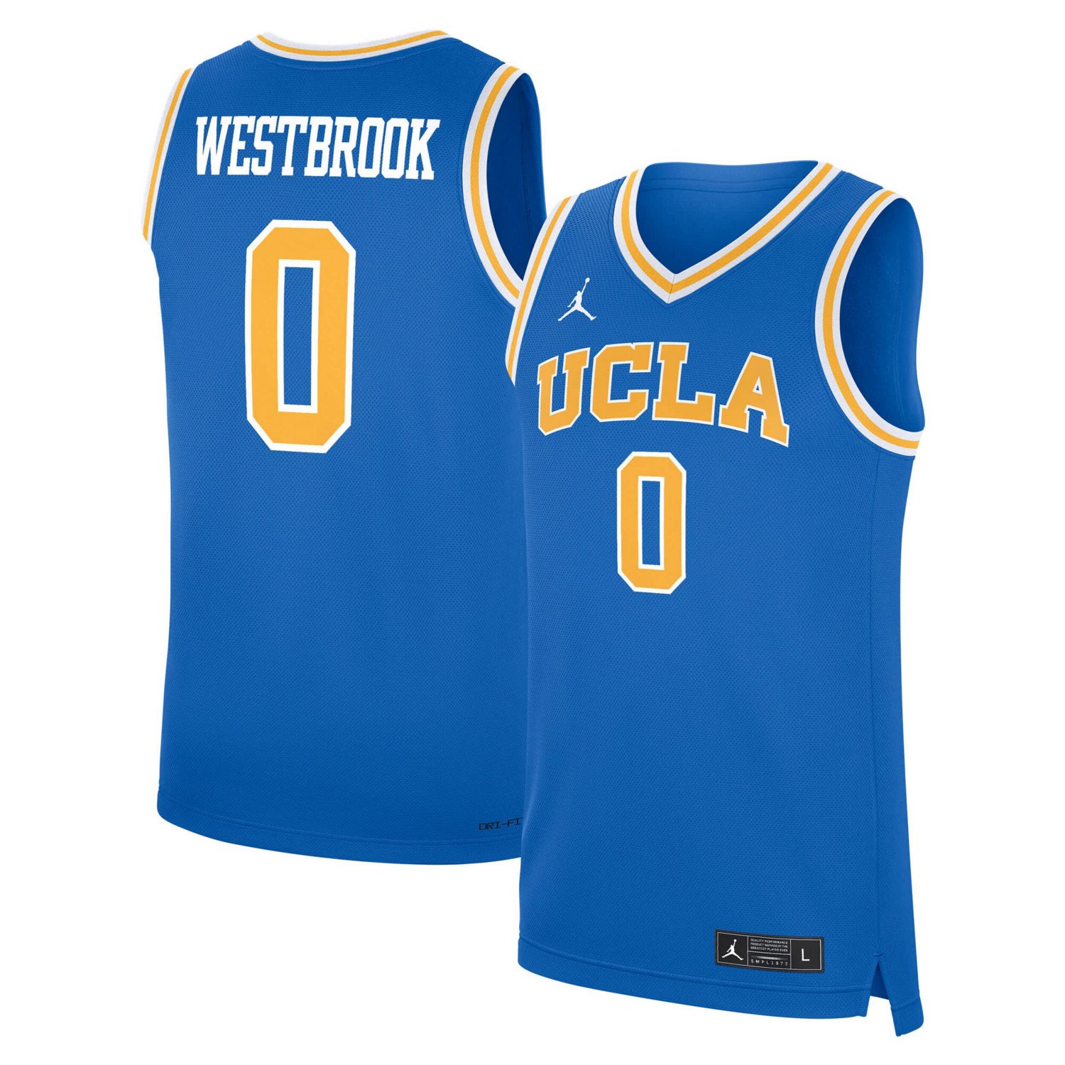 Jordan Brand Russell Westbrook UCLA Bruins Performance Replica Basketball Jersey - view number 1