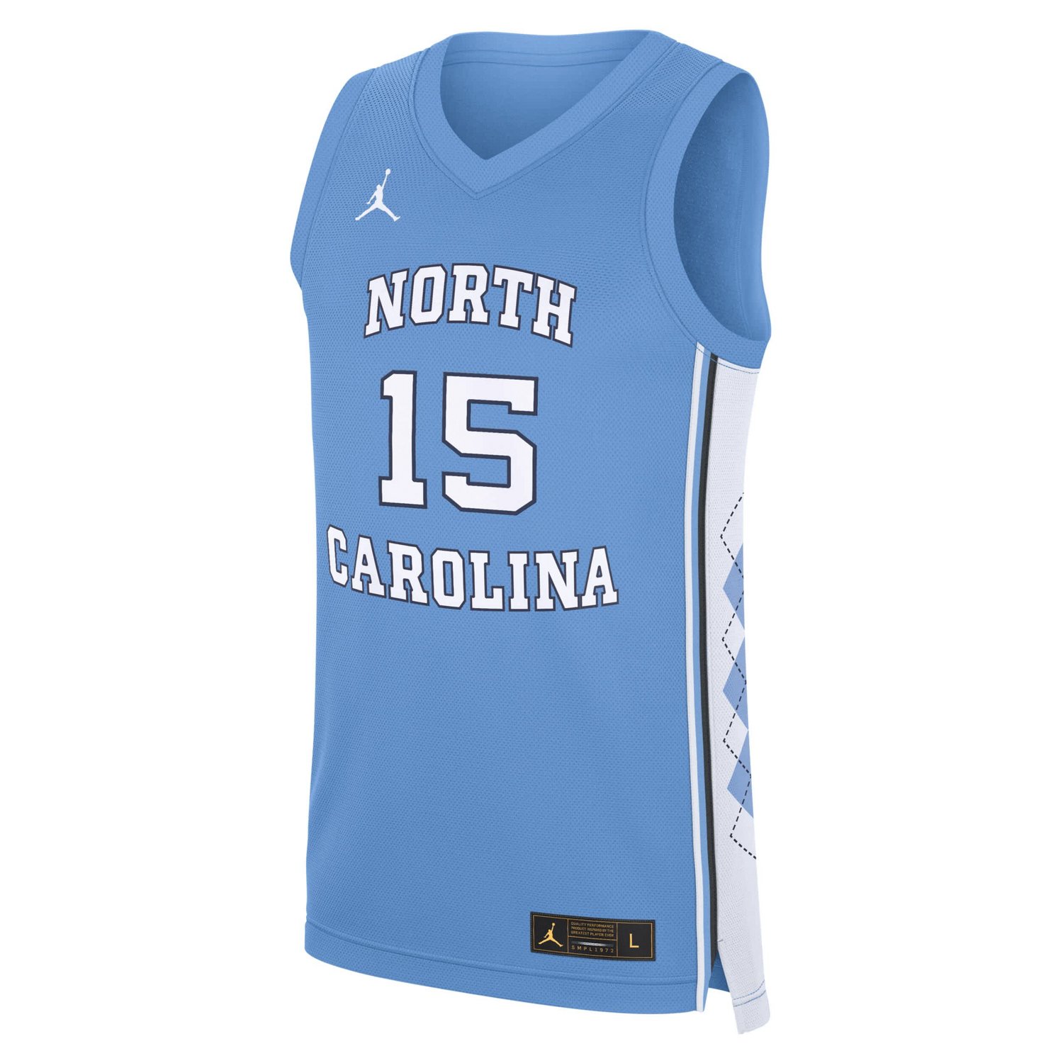 Jordan Brand Vince Carter Carolina North Carolina Tar Heels Road Replica Basketball Jersey - view number 2