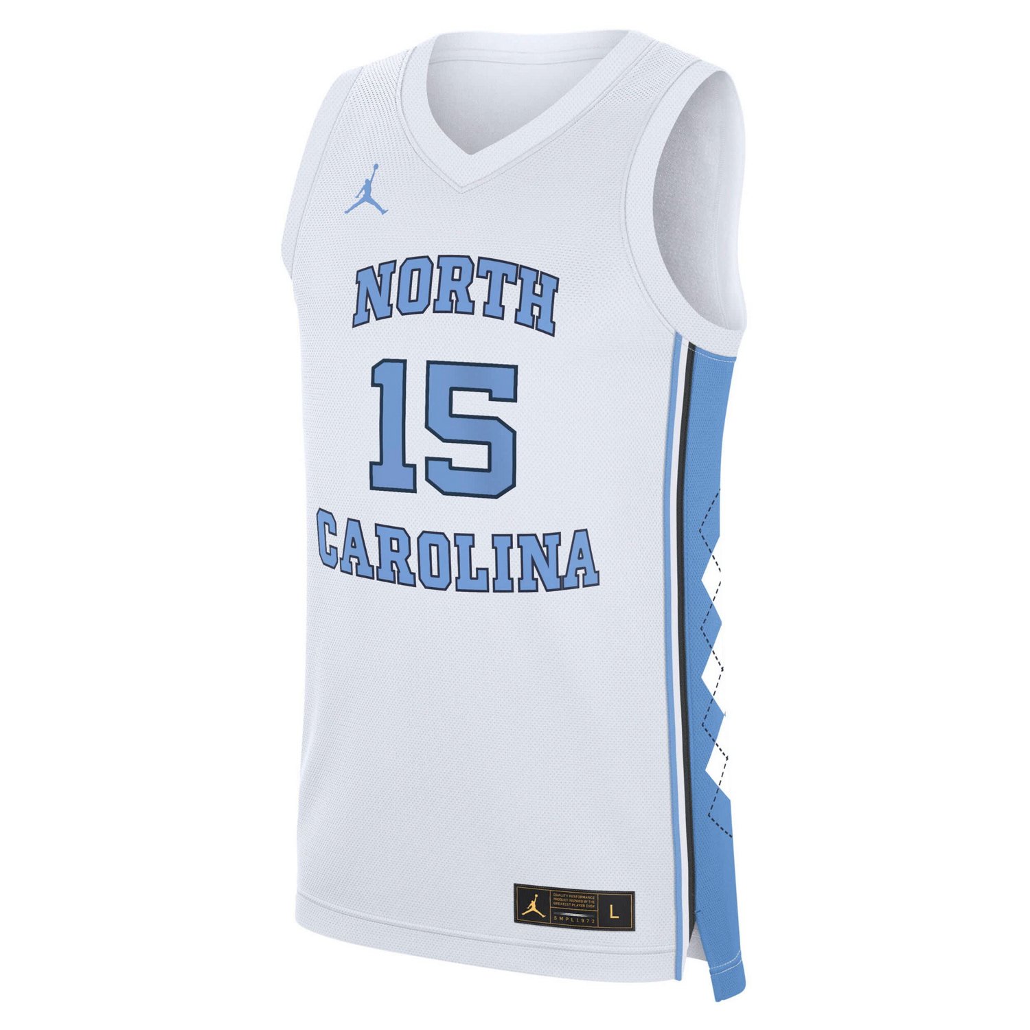 Jordan Brand Vince Carter North Carolina Tar Heels Replica Basketball Jersey - view number 2
