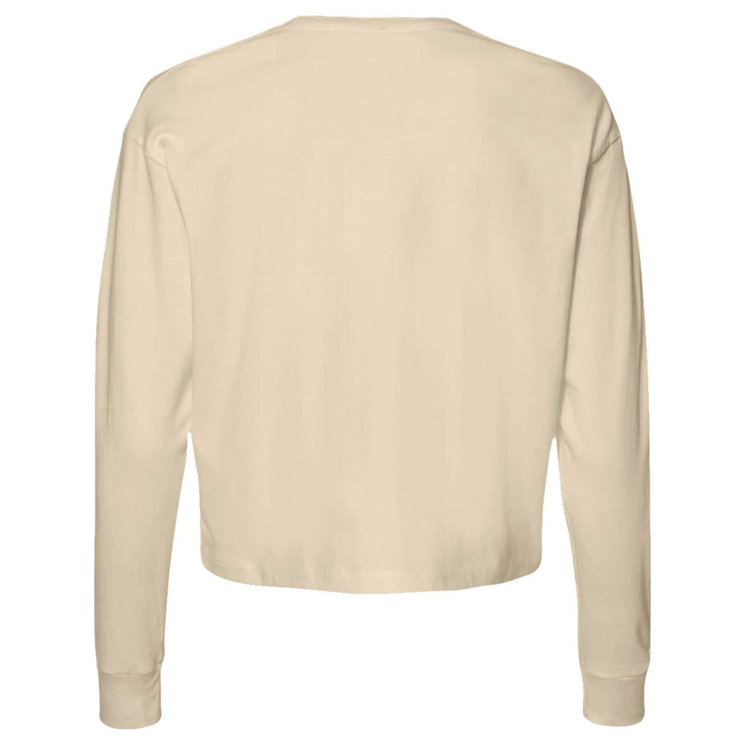 Kansas Jayhawks Comfort Colors Basketball Cropped Long Sleeve T-Shirt - view number 3