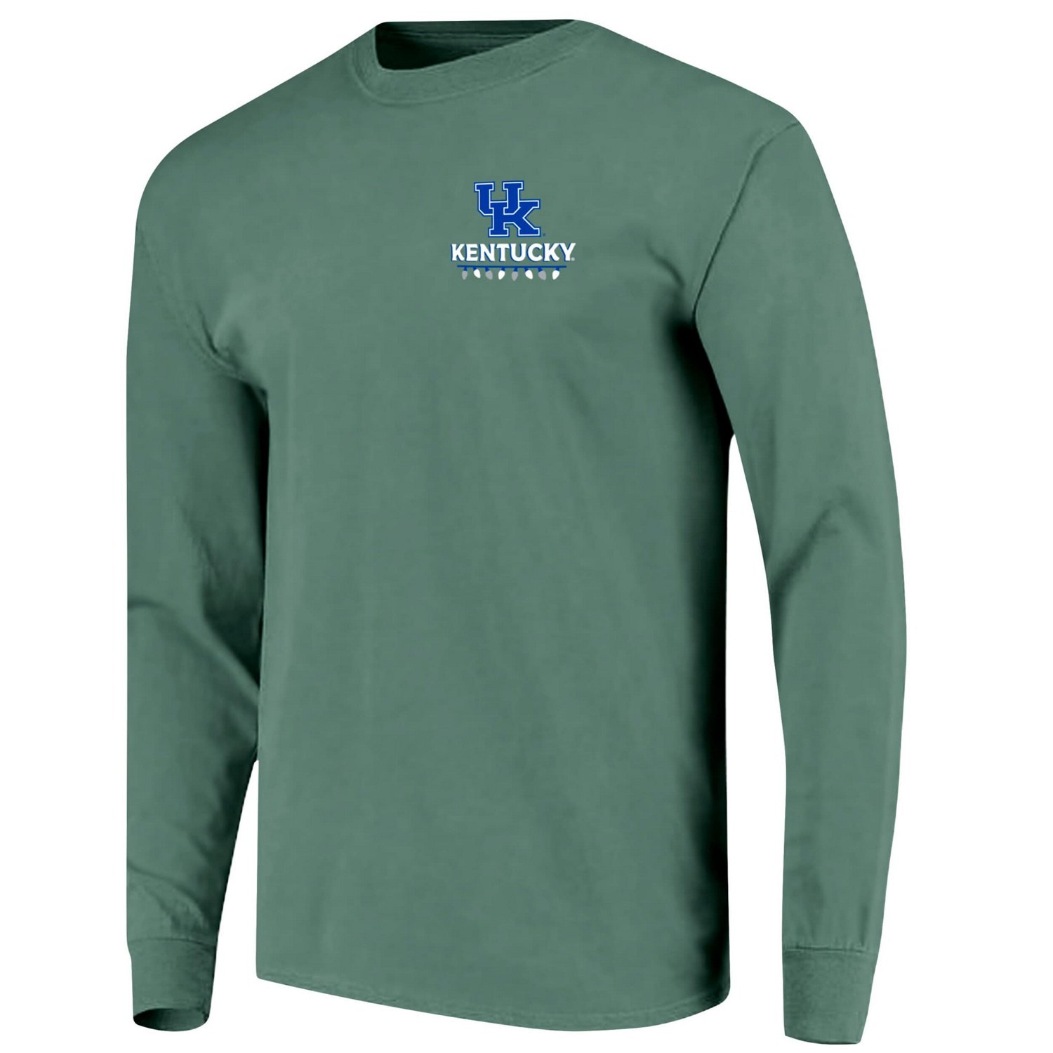 Kentucky Wildcats Comfort Colors Merry Christmas Tree Long Sleeve T-Shirt - view number 2