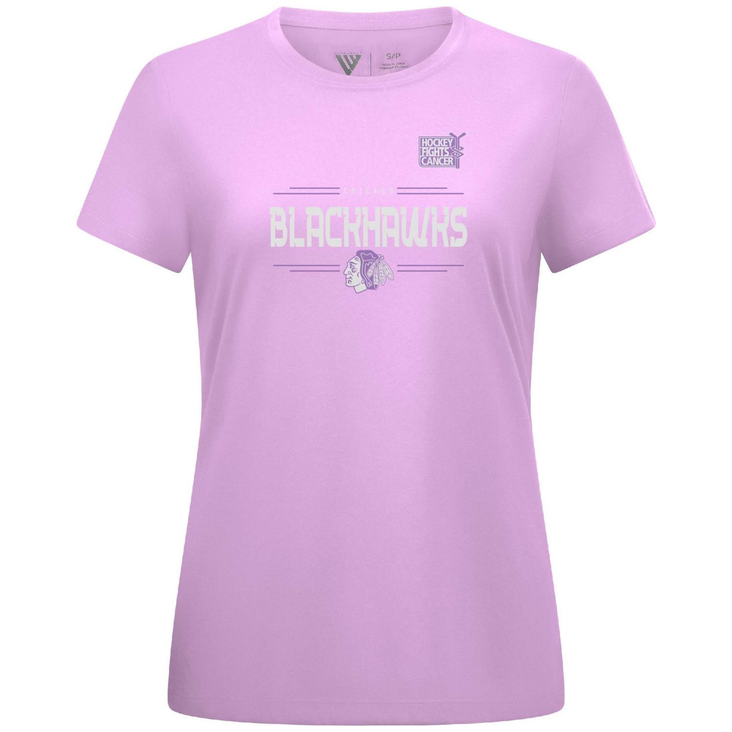 Levelwear Connor Bedard Chicago Blackhawks Hockey Fights Cancer Anthem Name  Number T-Shirt                                      - view number 2