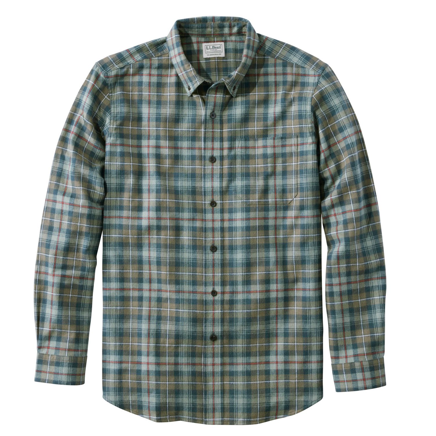 L.L. Bean Men's Scotch Plaid Traditional Fit Flannel Shirt - view number 1