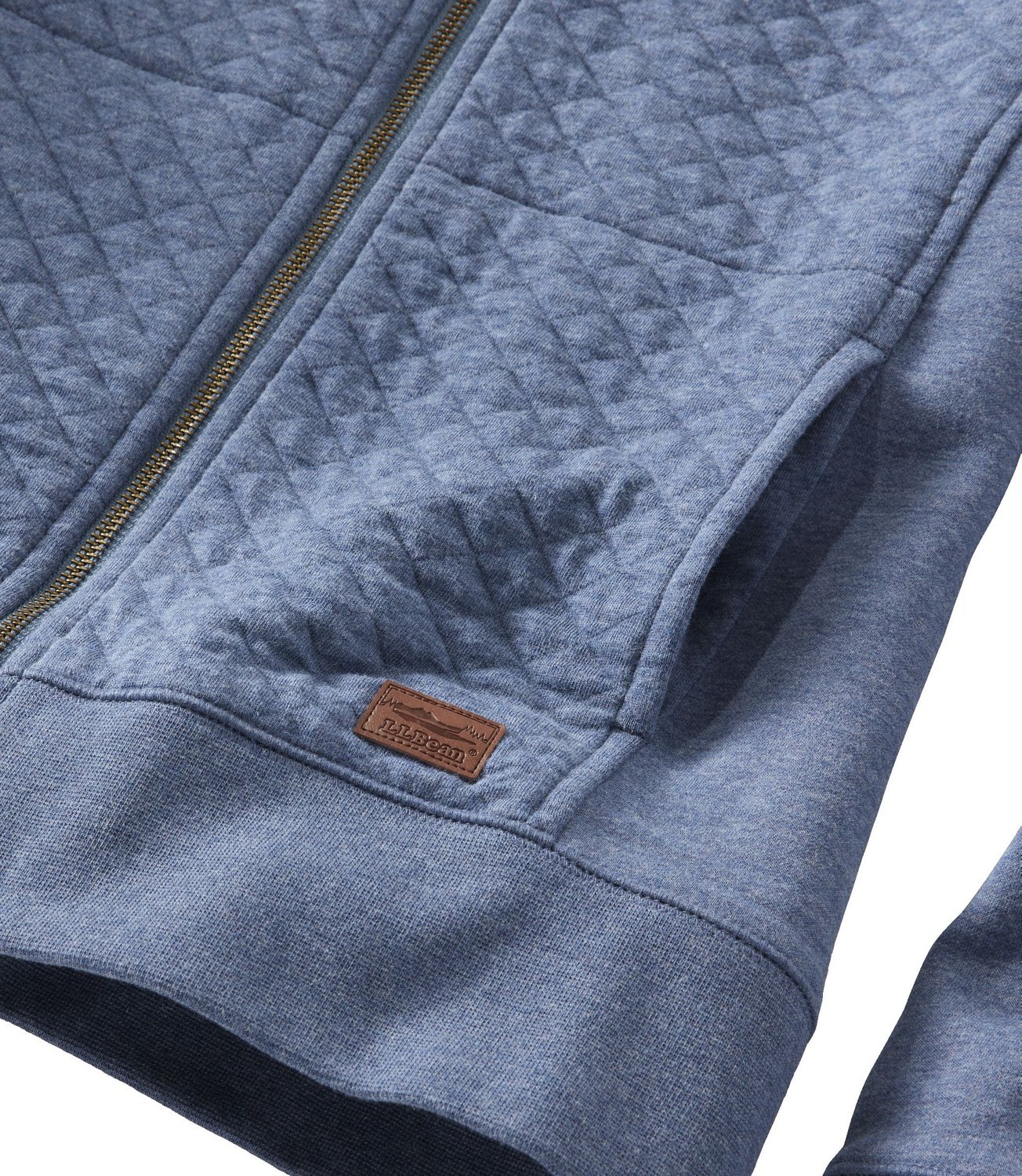 L.L. Bean Women's Quilted Full-Zip Sweatshirt - view number 4